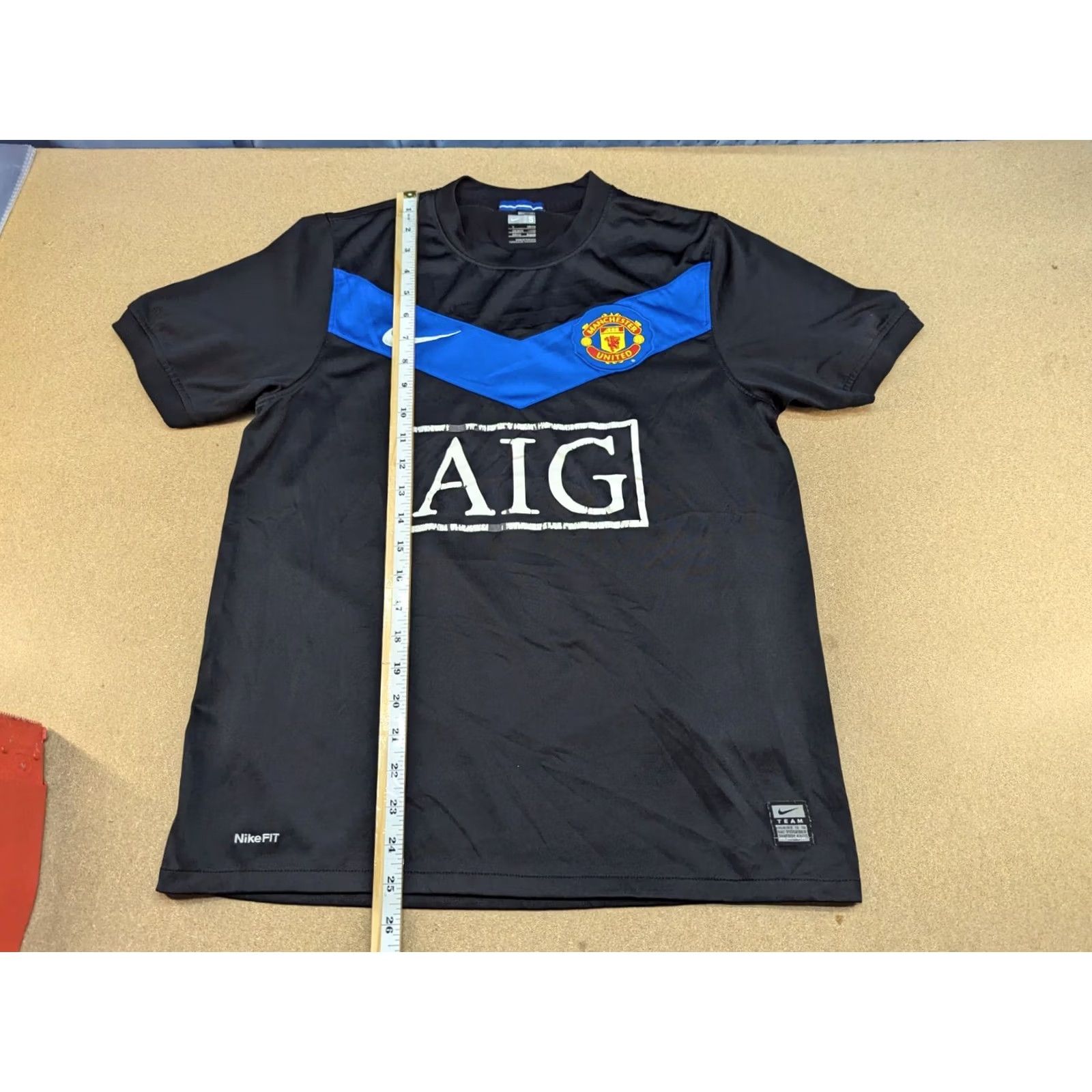 Nike Nike Manchester Unit 2009-2010 Away Jersey Mens Size S Football Shirt Black Size US S / EU 44-46 / 1 - 5 Thumbnail