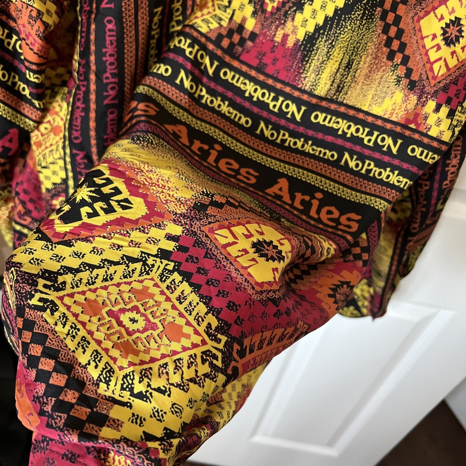 Aries Aries Scarf Print Silk Longsleeve Shirt Multi Size M Size US M / EU 48-50 / 2 - 5 Thumbnail