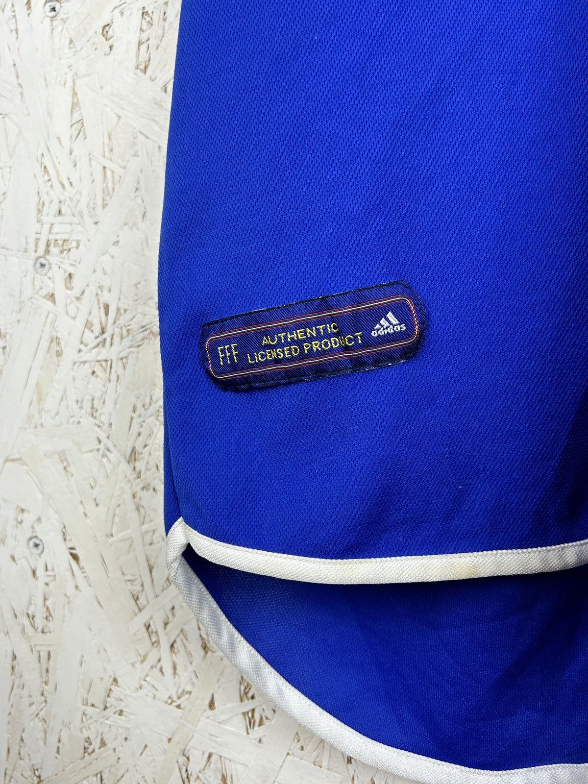 Adidas Adidas France FFF 2000 World Cup Home Kit Soccer Jersey L Size US L / EU 52-54 / 3 - 4 Thumbnail