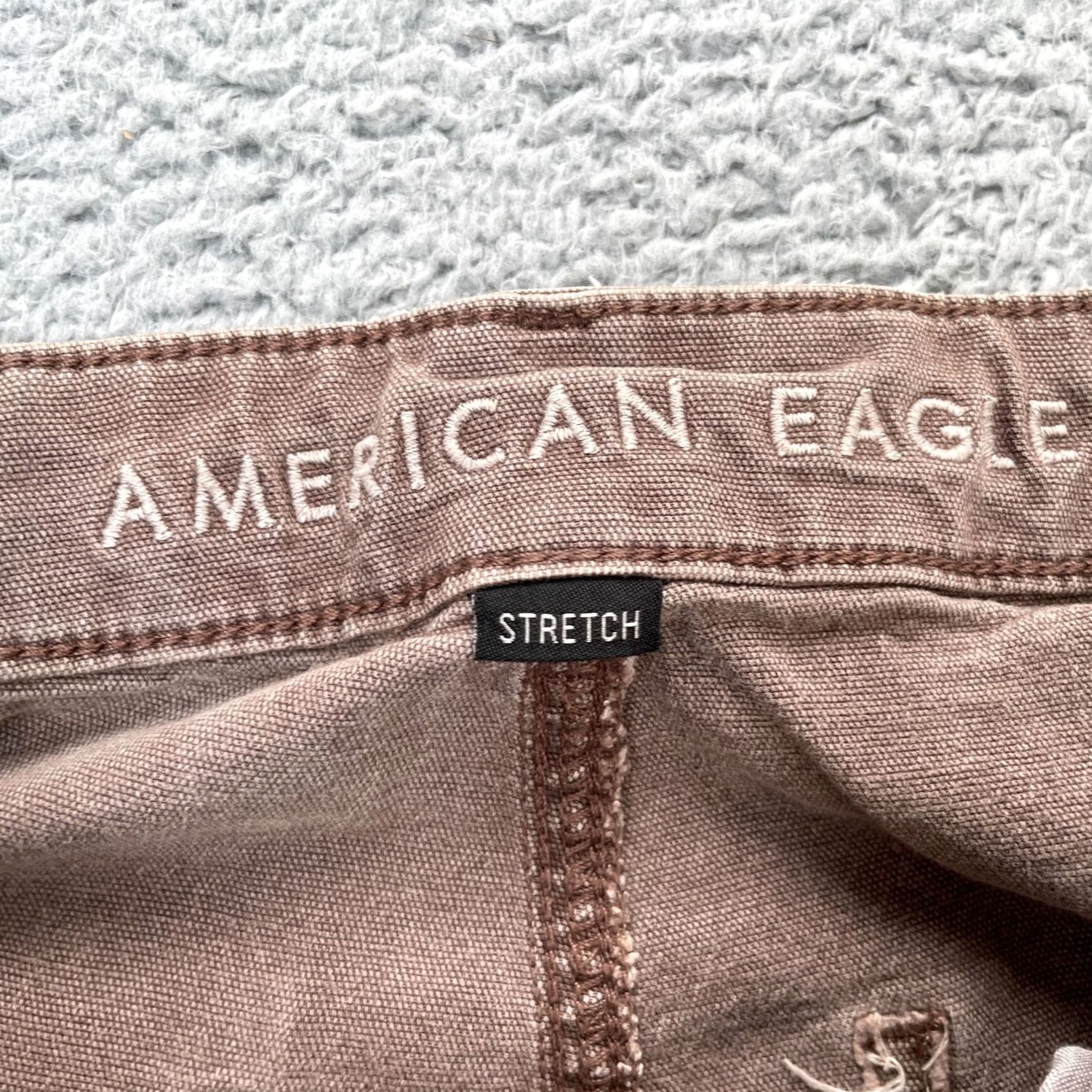 American Eagle Outfitters VINTAGE American Eagle Outfitters Jeans Womens 4 Brown Boyfriend High Rise 90s Stretch Size 28" / US 6 / IT 42 - 3 Thumbnail