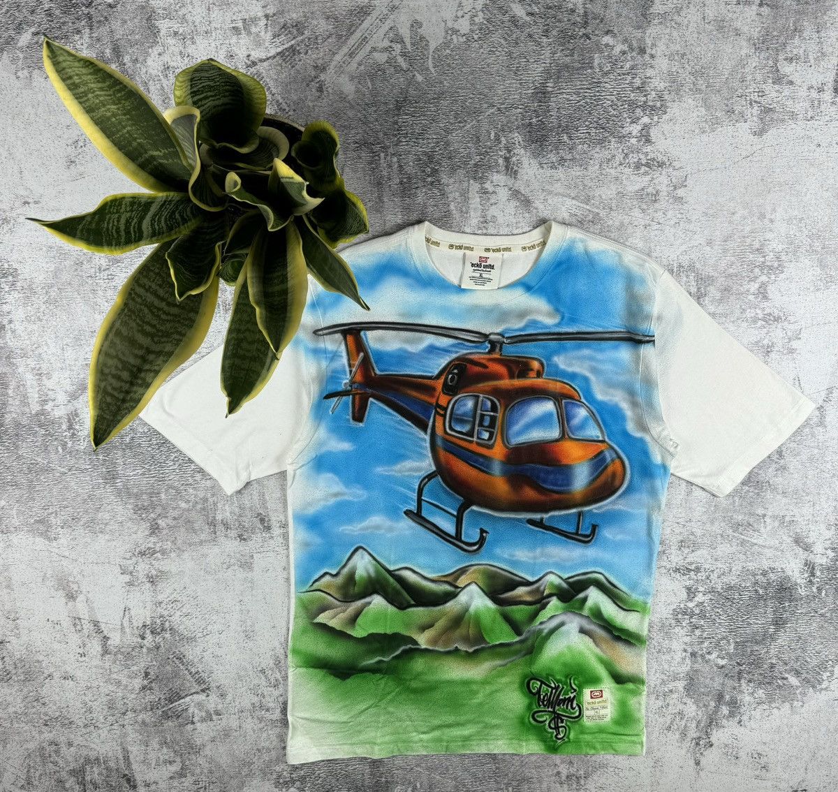 Ecko Unltd. RARE Ecko Unltd Rap Hip Hop Rap Full Print Y2K T Shirt Tee Size US XL / EU 56 / 4 - 1 Thumbnail