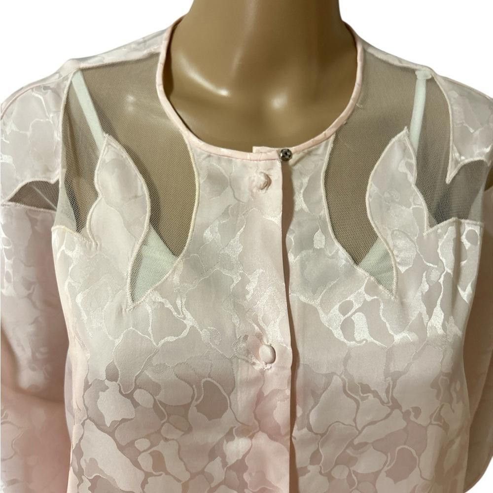 Designer La vi en rose Elegant Pink Floral Women's Nightgown Size ONE SIZE - 3 Thumbnail