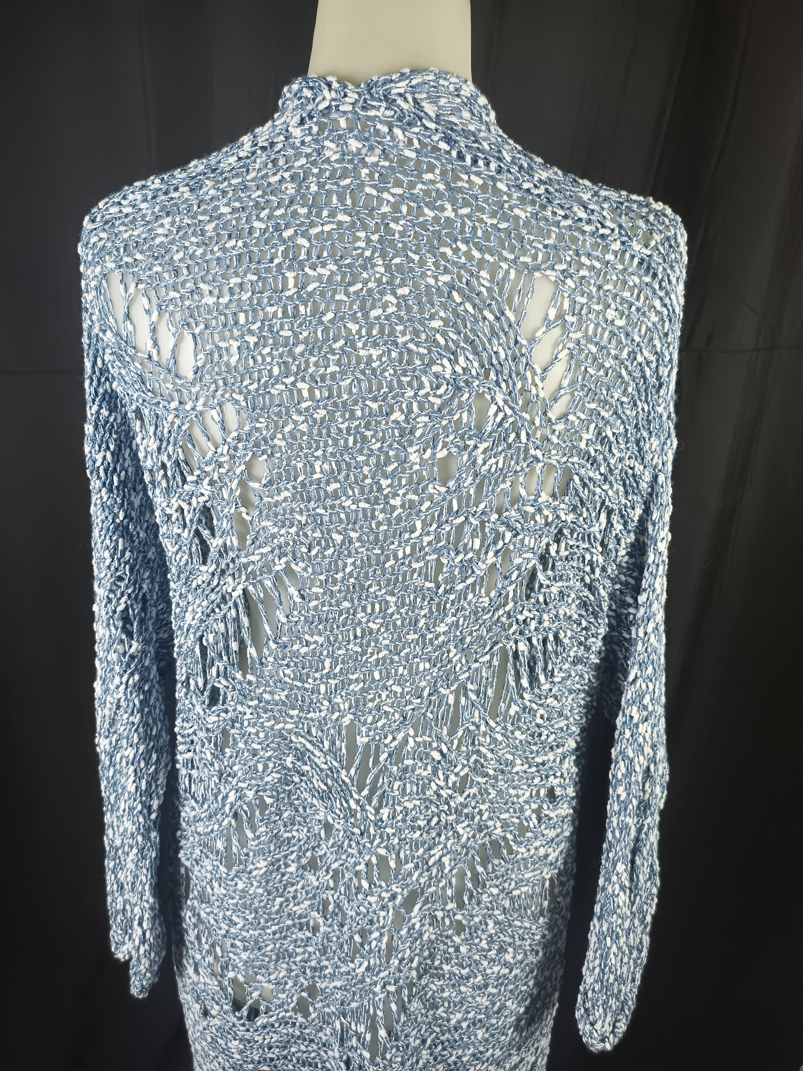 Other A.P Design Fashion Distressed Tassel Cable Knit Cardigan Size L / US 10 / IT 46 - 16 Thumbnail