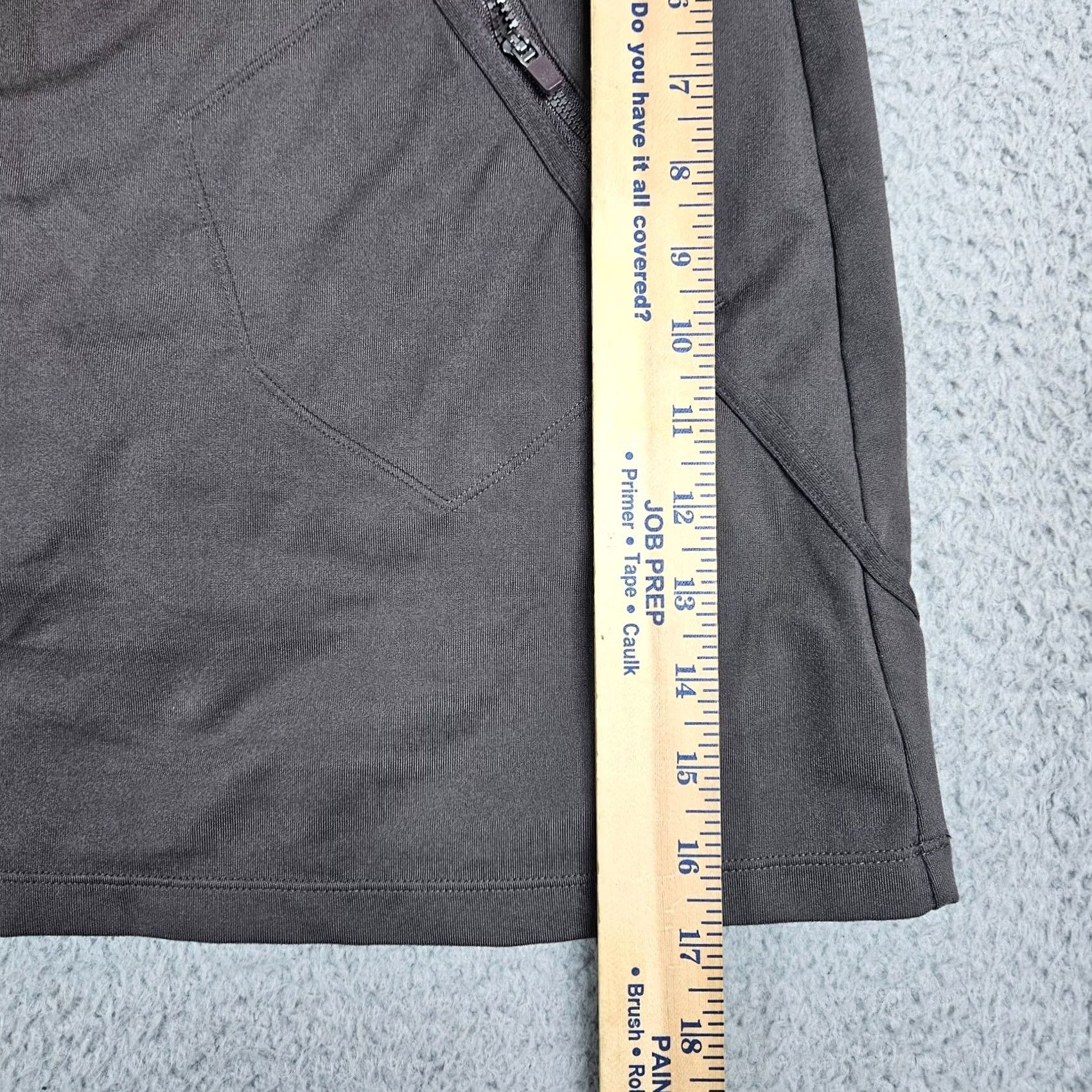 Athleta Athleta Skort Women Brown Gray Pockets Zipper Size L Short Spring Summer Casual Size 36" / US 14 / IT 50 - 3 Thumbnail