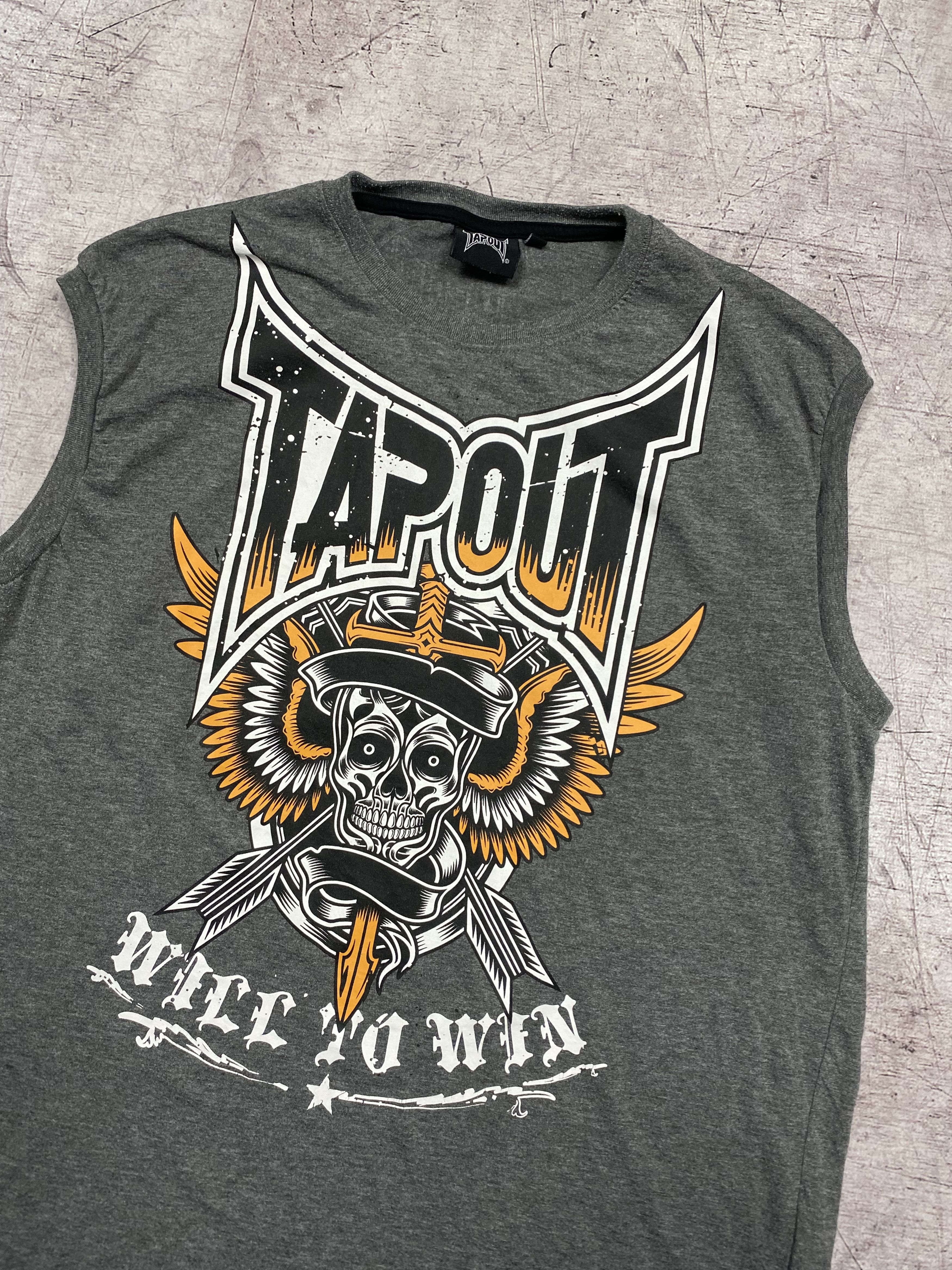 Tapout × UFC × Vintage Tapout Vintage Mens Big Logo Sleeveless T-Shirt Size US L / EU 52-54 / 3 - 2 Thumbnail