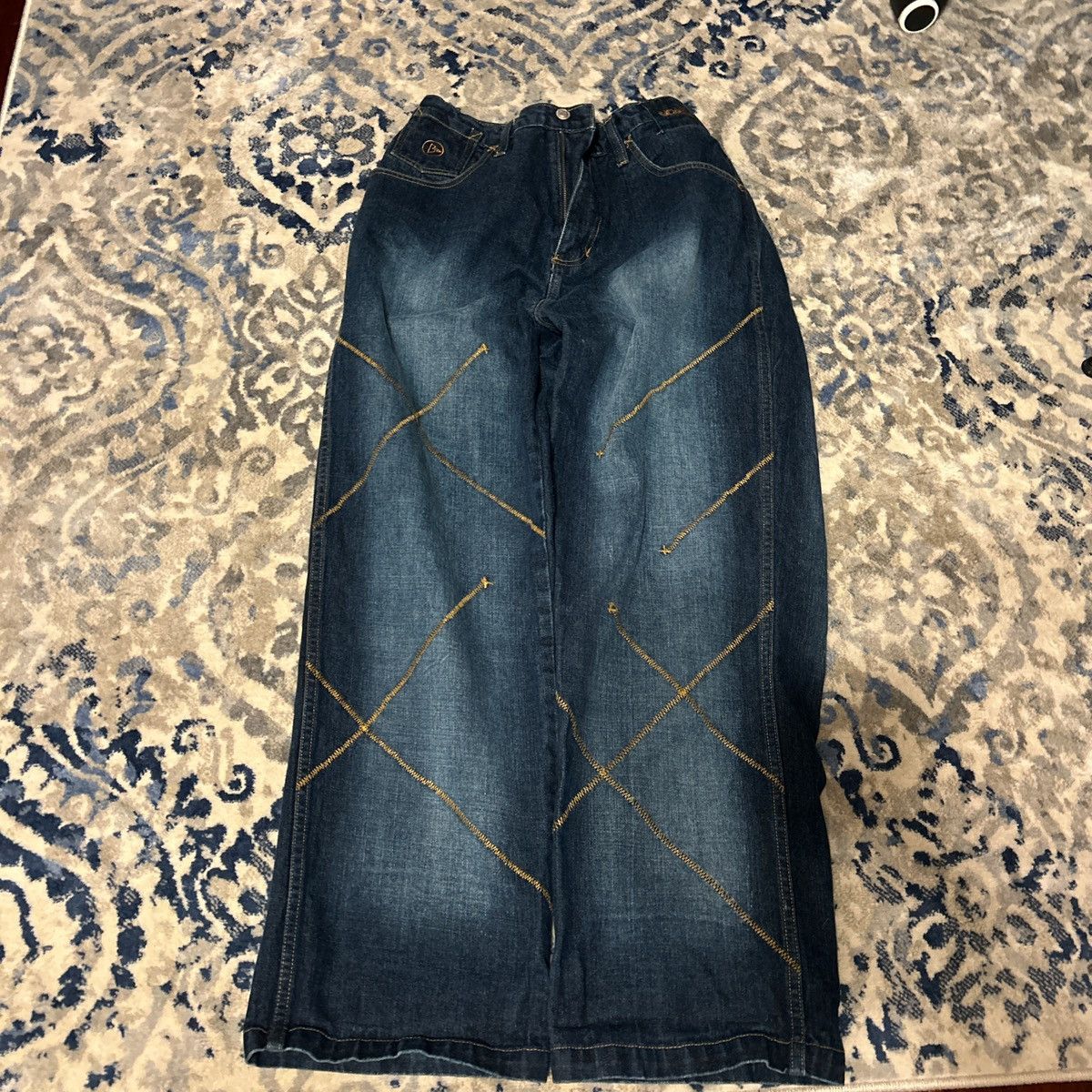 Japanese Brand × Vintage blue jeans Size US 34 / EU 50 - 1 Thumbnail