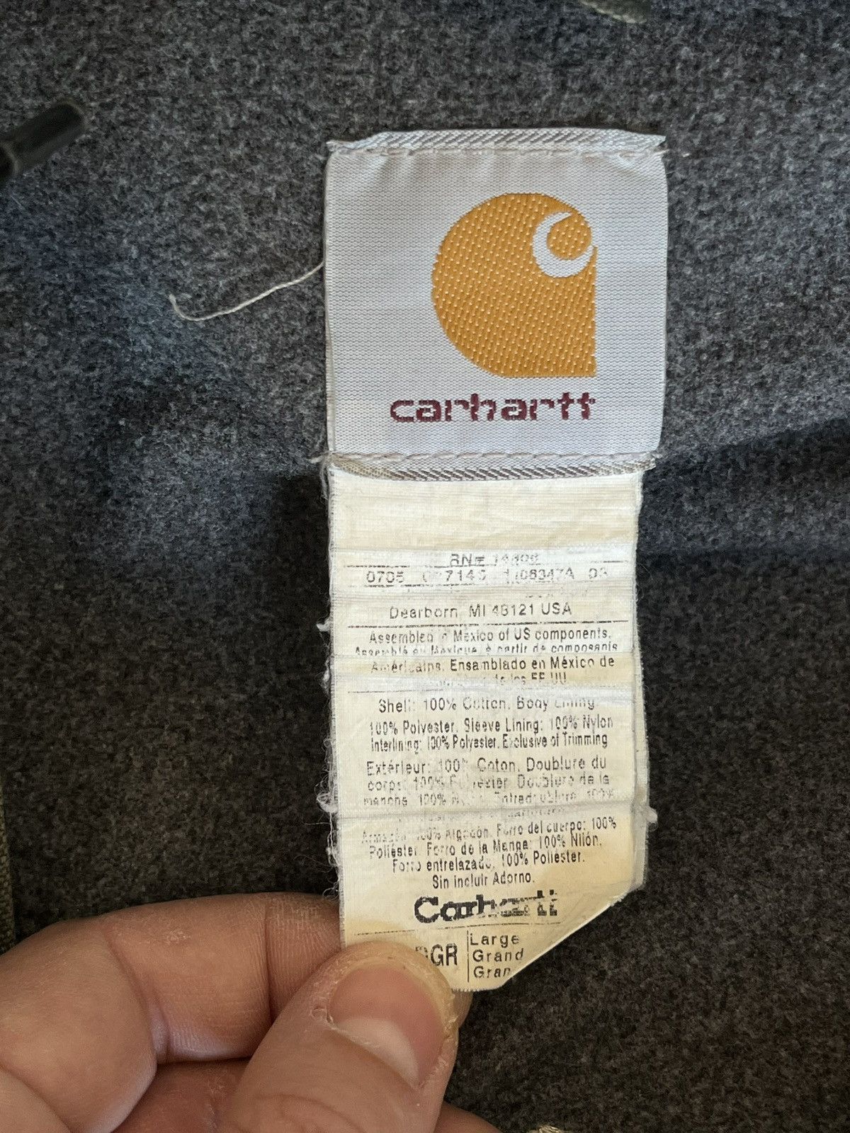 Carhartt Vintage 90’s Carhartt Faded-Green Jacket Size US L / EU 52-54 / 3 - 5 Thumbnail