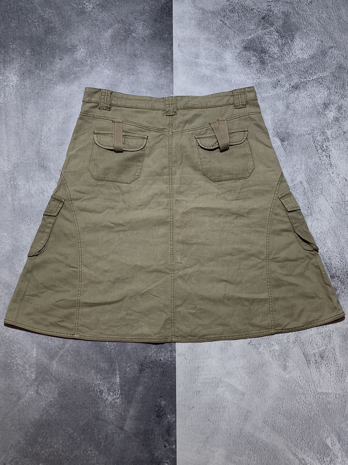 Japanese Brand × Vintage Vintage Y2K wide Cargo skirt Japanese style size 35 Size 35" - 6 Thumbnail