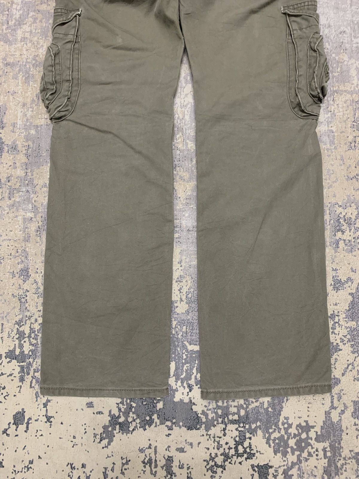 Lee VTG Lee 3D Zipper Pocket Cargo Pants Tactical Olive W29 Size US 29 - 12 Thumbnail