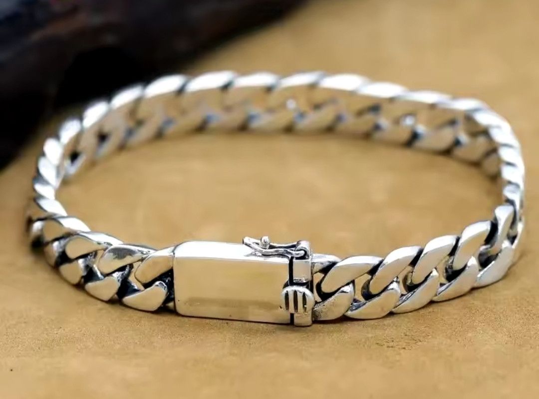 Other Bling Lux Silver Link Hip Hop Bracelet 20cm Size ONE SIZE - 1 Thumbnail