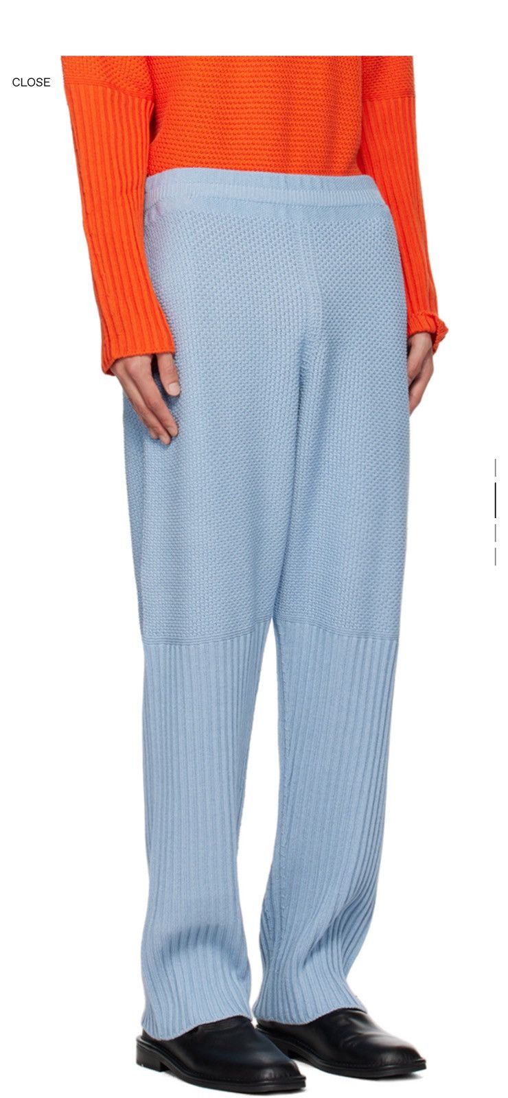 Homme Plisse Issey Miyake HOMME PLISSÉ ISSEY MIYAKE Blue Rustic Sweatpants Size US 32 / EU 48 - 9 Thumbnail