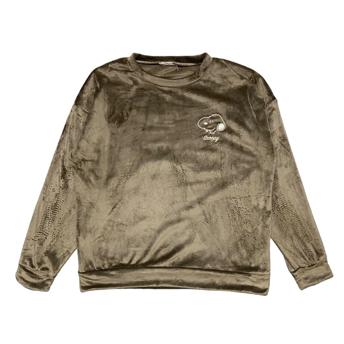 Disney × Peanuts Peanuts Snoopy Velvet Crewneck Sweatshirt Size M / US 6-8 / IT 42-44 - 1 Thumbnail