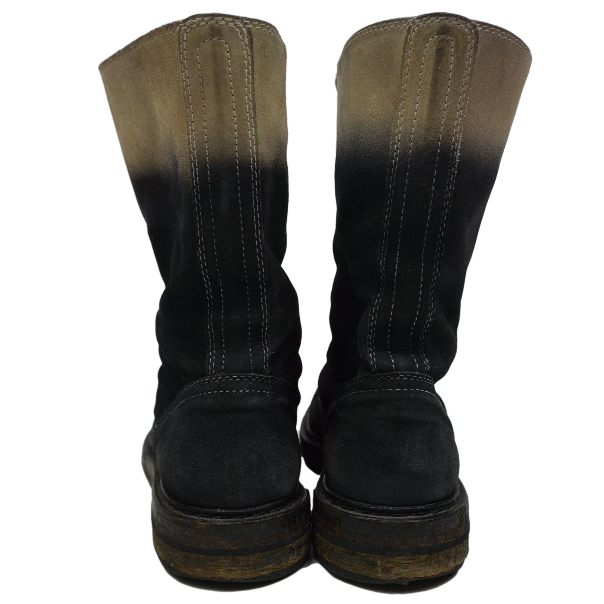 Ann Demeulemeester Ann Demeulemeester AW12 Double Zip Gradient Suede Boots Size US 9 / EU 42 - 11 Thumbnail