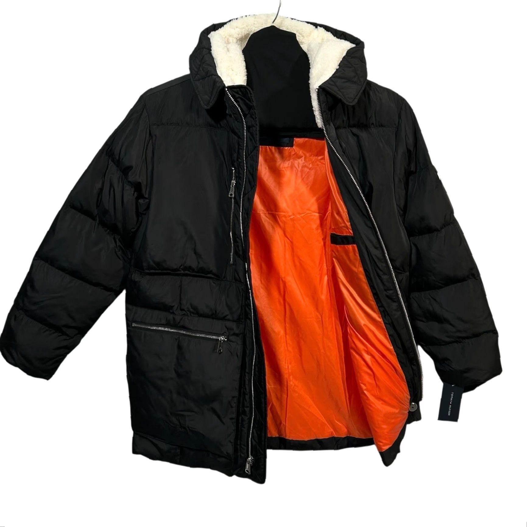 Tommy Hilfiger Tommy Hilfiger Men’s Heavyweight Jacket Quilted Parka Coat M Black Hooded Size US M / EU 48-50 / 2 - 5 Thumbnail