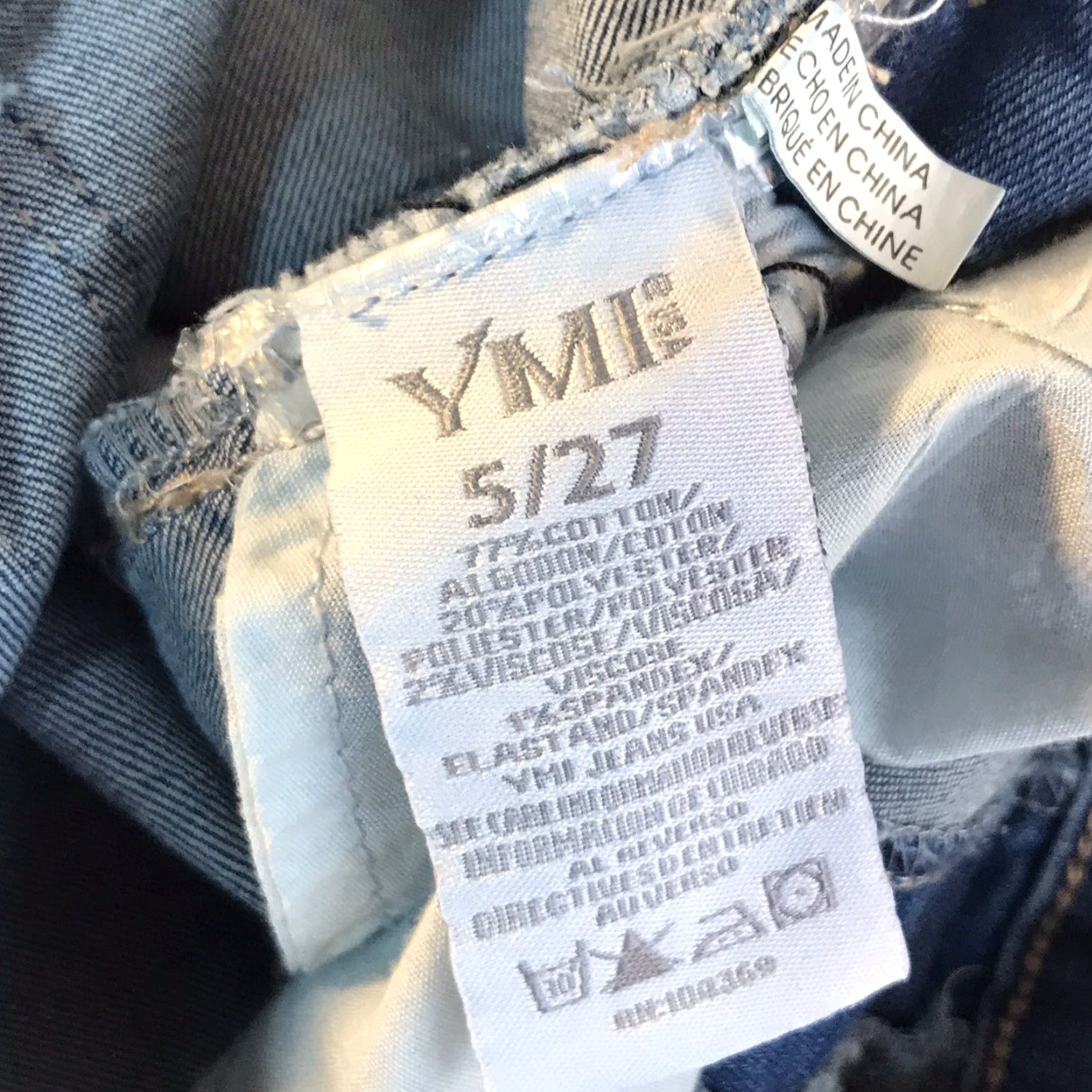 Vintage YMI Blue Jean Overalls Juniors Size 5/27 Blue Denim 5-Pocket Spring Summer Women's Size 27" / US 4 / IT 40 - 4 Thumbnail