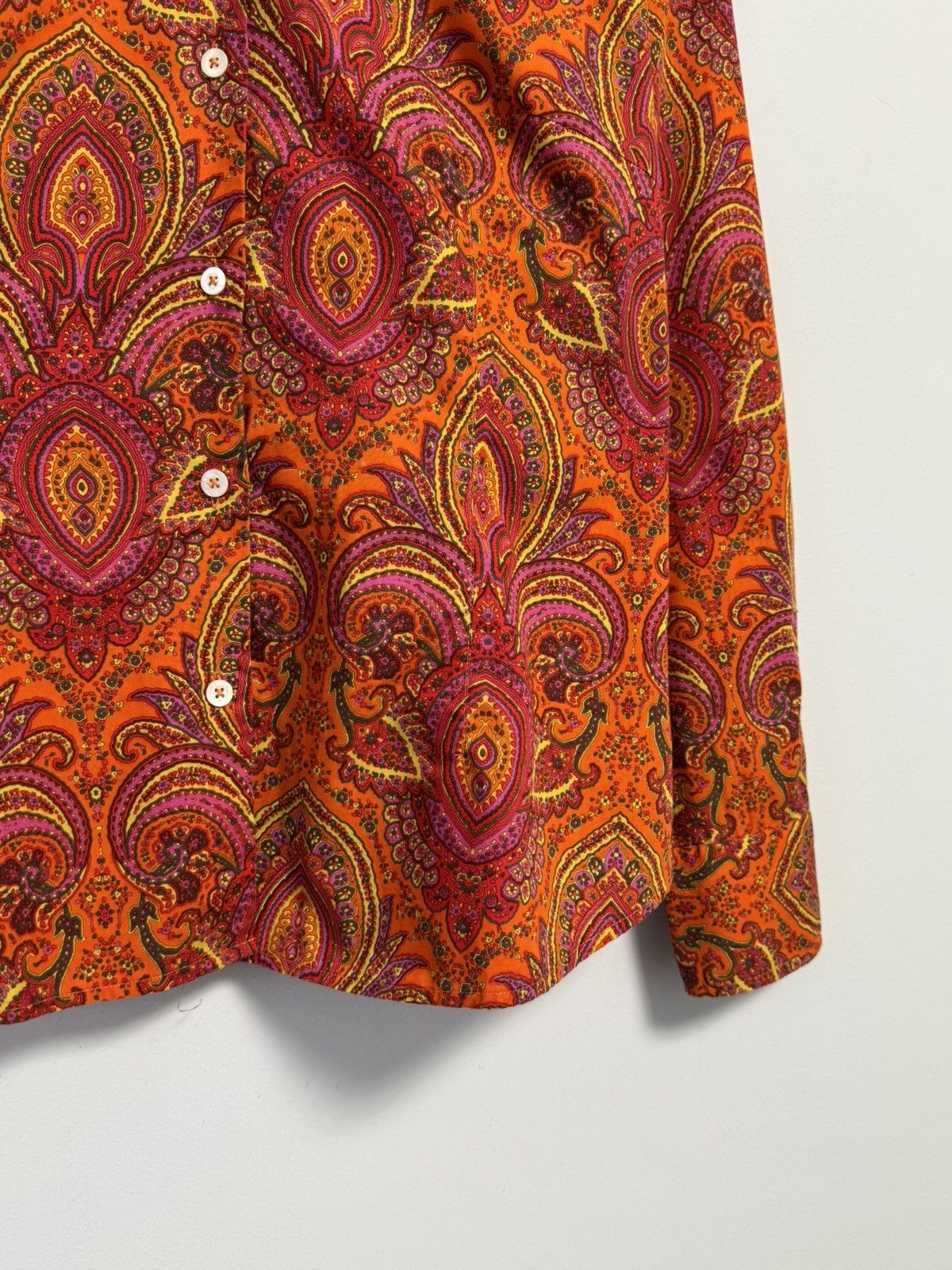 Bogner Bogner Women’s Paisley Print Button Shirt Bright Long Sleeve Size XL / US 12-14 / IT 48-50 - 7 Thumbnail