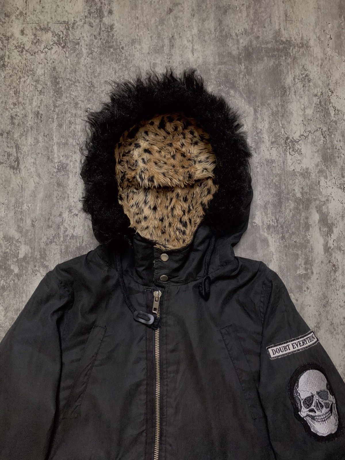 Japanese Brand Glad news Mohair Fur Parka ifsixwasnine Vkei style Size US M / EU 48-50 / 2 - 4 Thumbnail