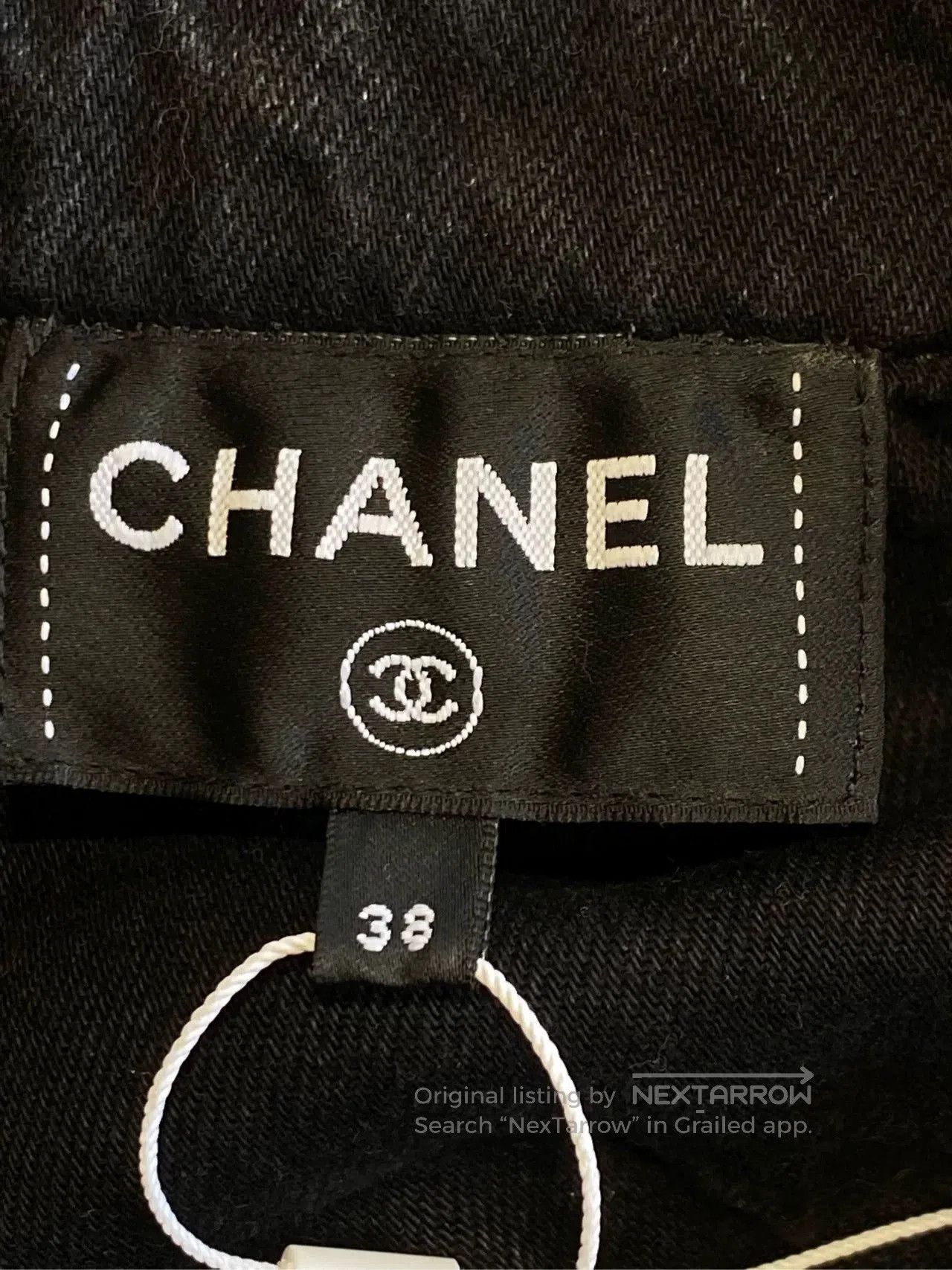 Chanel Chanel Black Denim Ruffled Vest FR38. Size US S / EU 44-46 / 1 - 4 Thumbnail