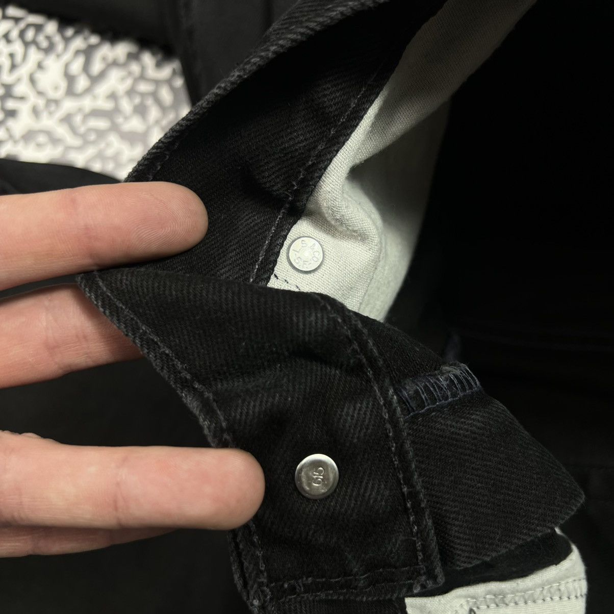 Levi's Vintage Clothing 38x34 Levis 550 Vintage Washed Black Denim Jeans USA Style Size US 38 / EU 54 - 16 Thumbnail