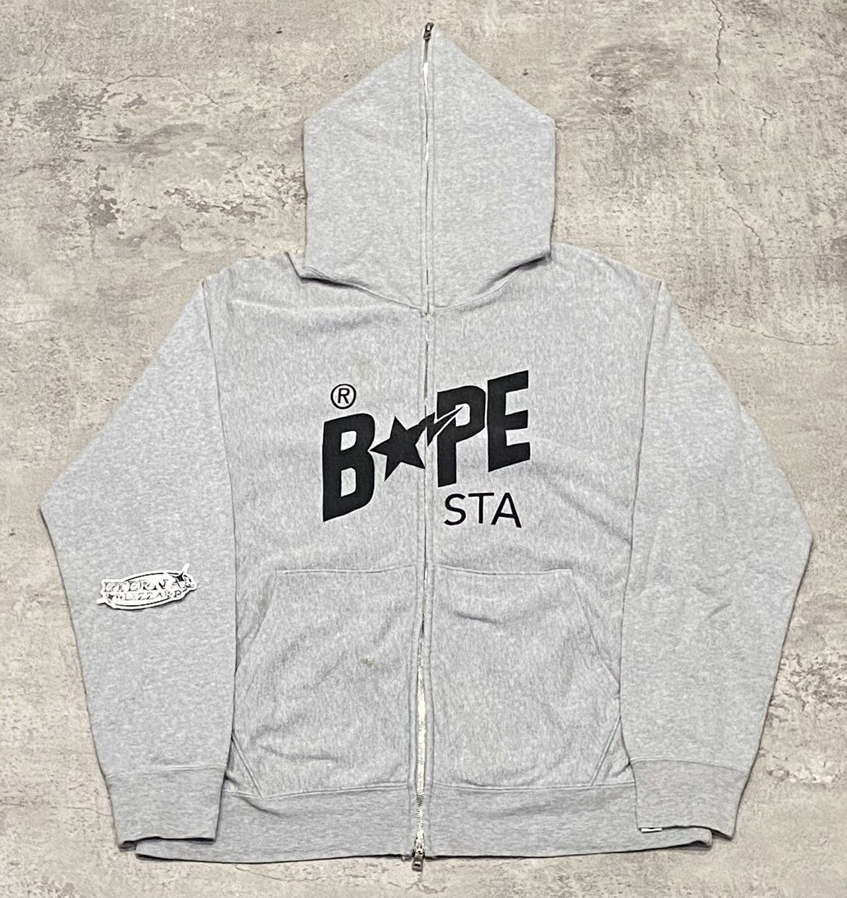 Bape Bape Sta Gray OG Fullzip Hoodie Size US L / EU 52-54 / 3 - 1 Thumbnail