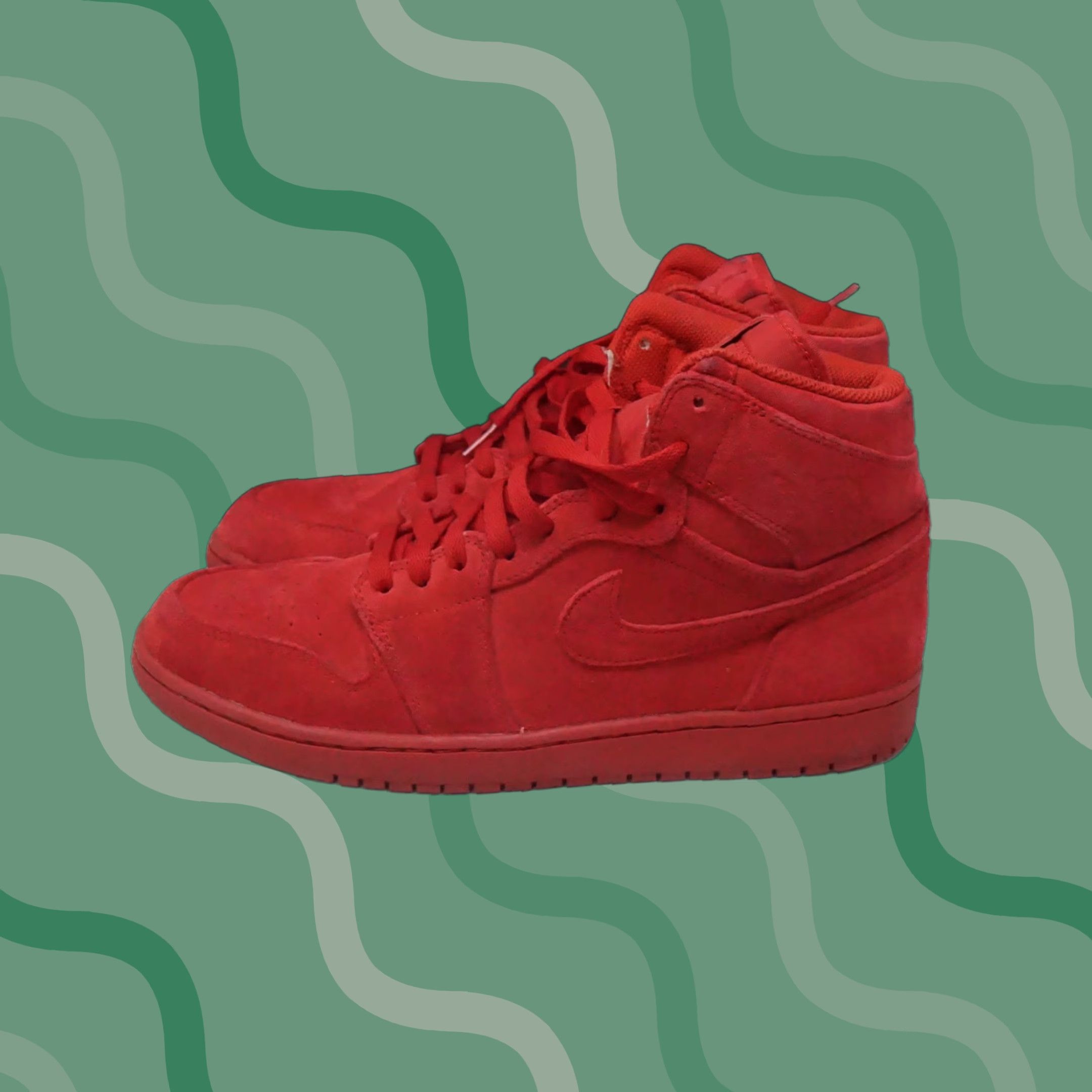 Nike Air Jordan 1 Retro High OG “Red Suede” 2024 JORDAN Air 1 Mid SE FZ3334 100 - Shiekh main image 3