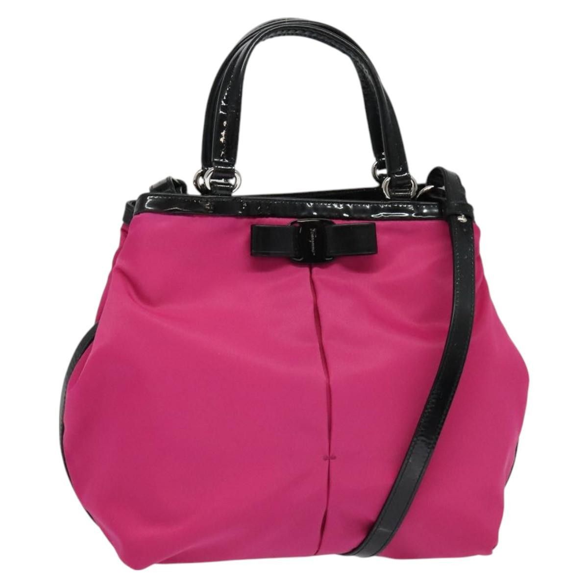 Salvatore Ferragamo Salvatore Ferragamo Vala Handbag Nylon Size ONE SIZE - 1 Thumbnail