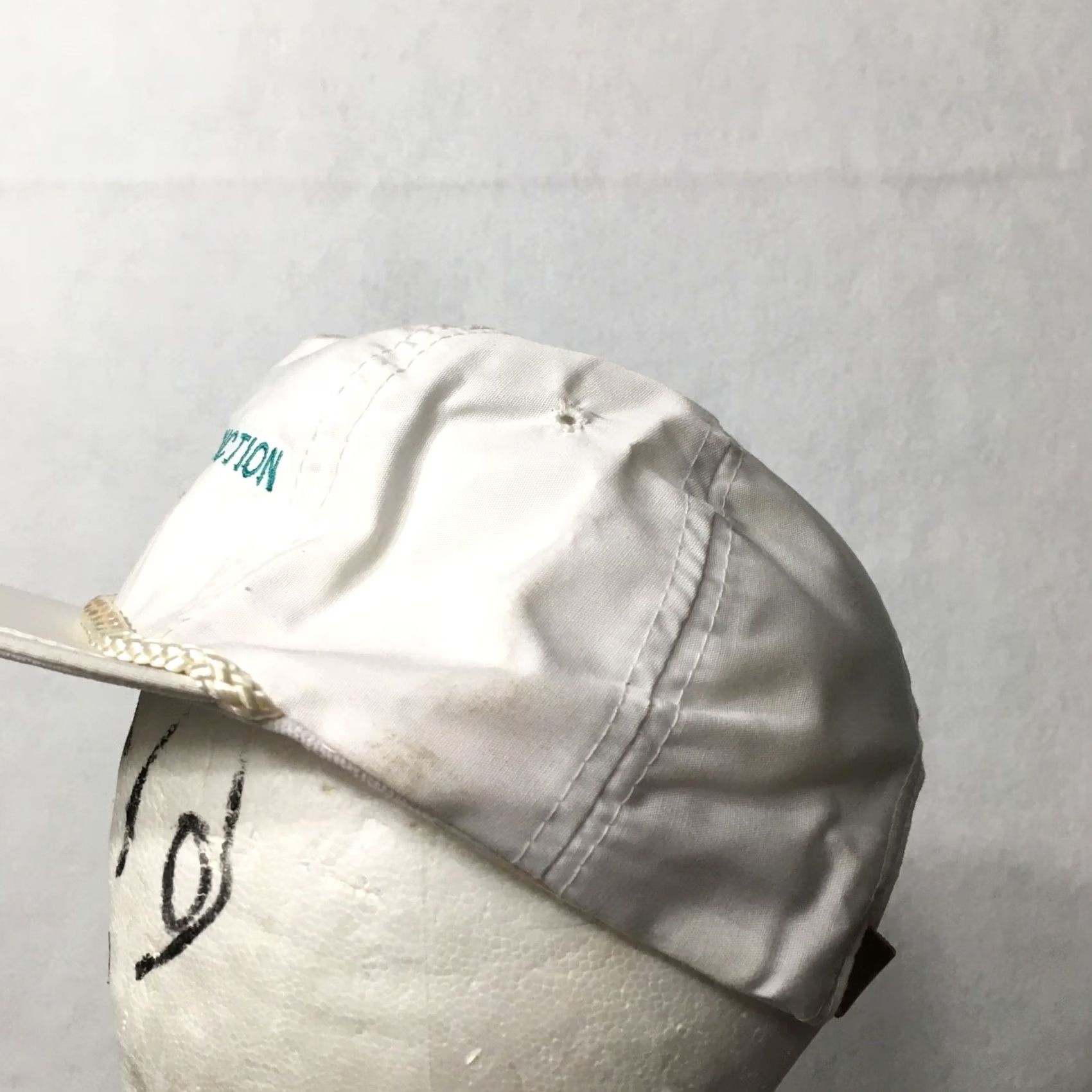 Roper VINTAGE JDP CONSTRUCTION SERVICES ROPE EMBROIDERED Trucker Hat White Mens One Size Size ONE SIZE - 4 Thumbnail