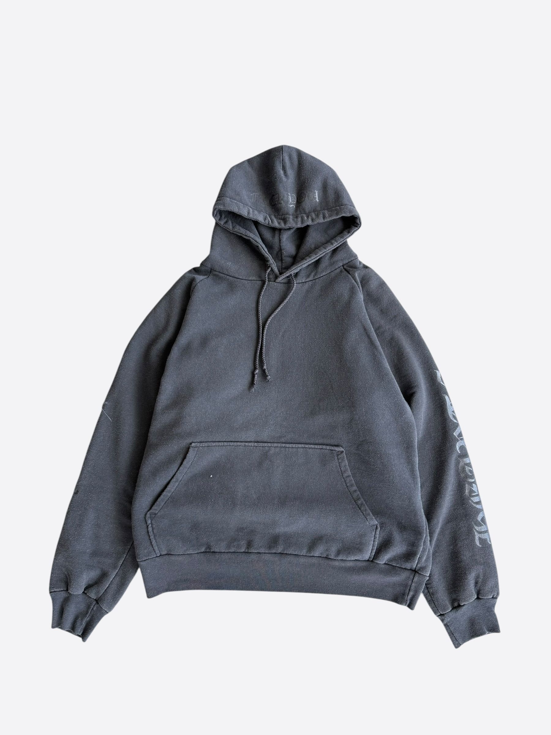 Chrome Hearts Chrome Hearts Black Horseshoe Logo Thermal Hoodie Size US S / EU 44-46 / 1 - 2 Thumbnail