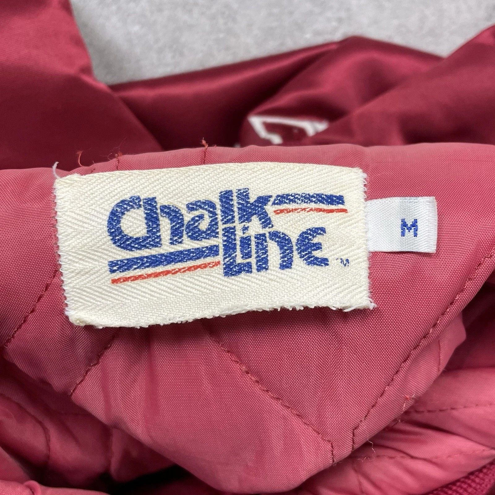 Chalk Line × NCAA × Vintage ALABAMA CRIMSON TIDE CHALK LINE SATIN JACKET SPELL OUT Size US M / EU 48-50 / 2 - 5 Thumbnail