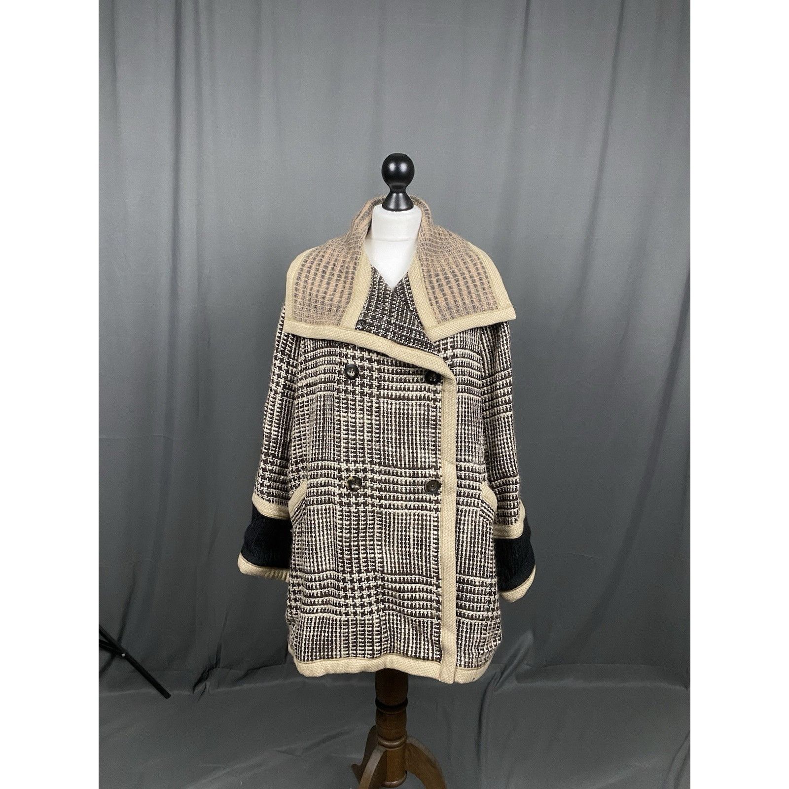 Missoni MINT! Missoni Women's Beige Multicolored Wool Sleeveless Cap Size L / US 10 / IT 46 - 3 Thumbnail