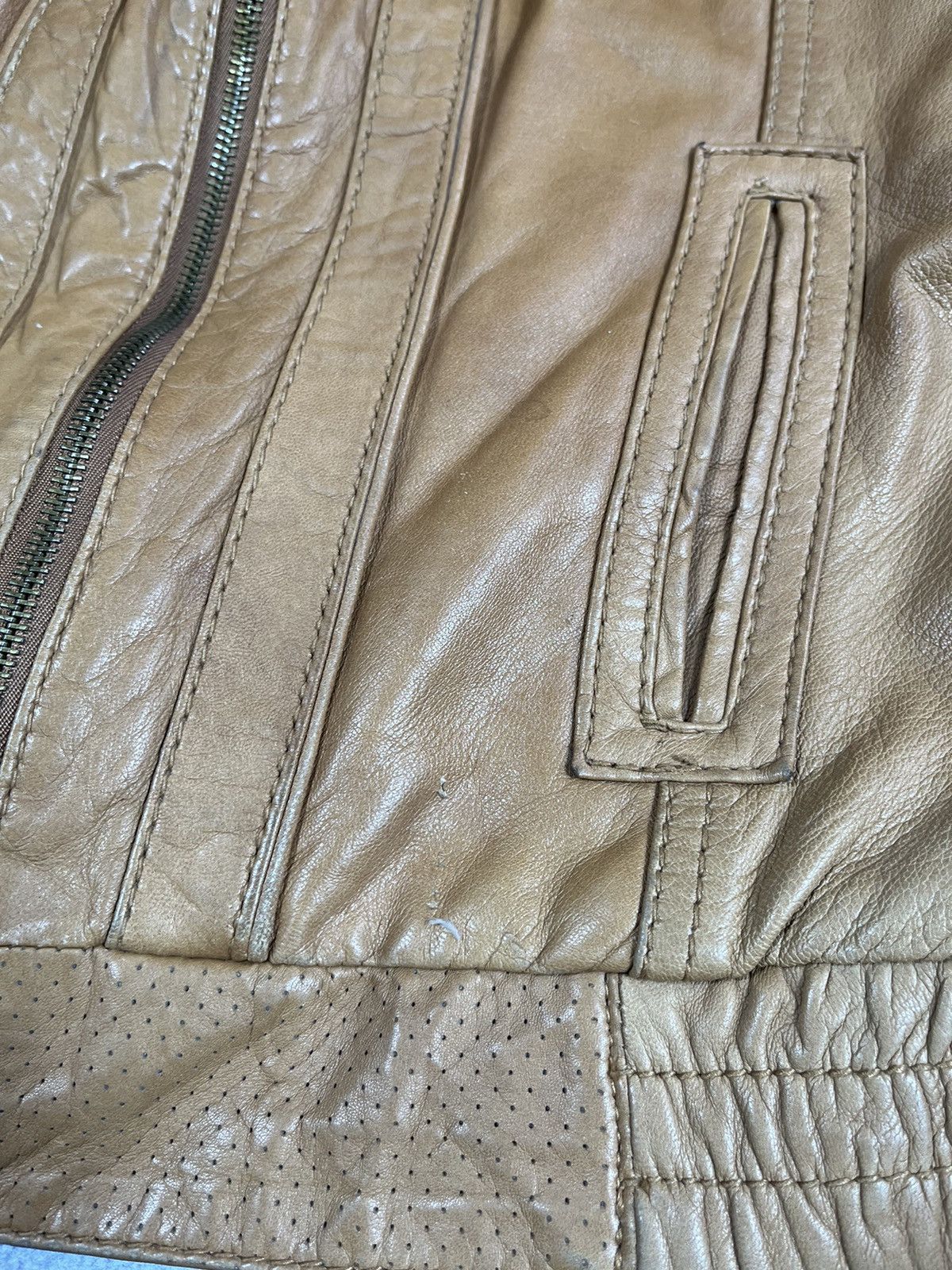Leather Vintage Y2K Japanese Aviator Leather Jacket Bomber M Size M / US 6-8 / IT 42-44 - 14 Thumbnail