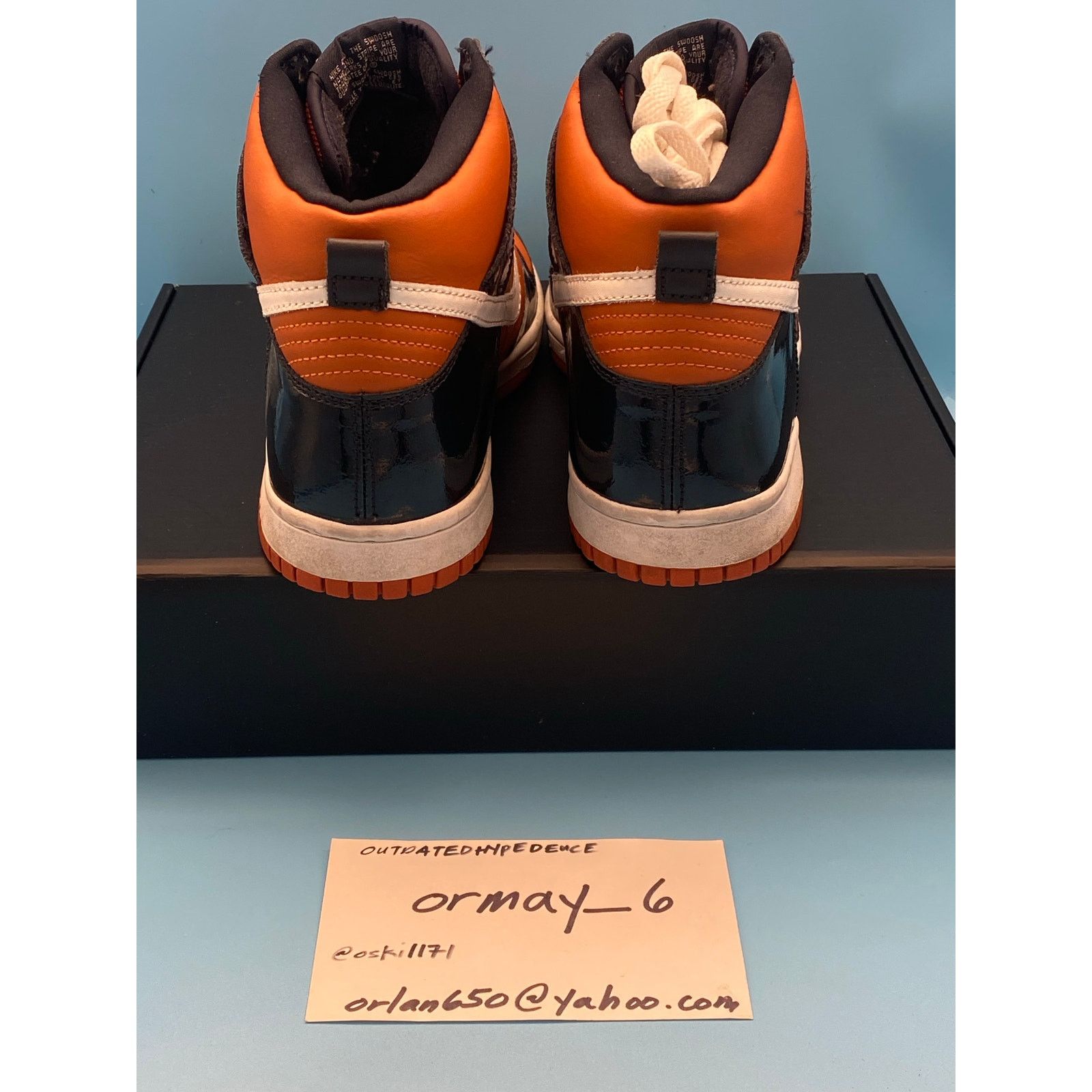 Nike Nike Dunk High "Mesa Orange" 2003 m8.5 w10 Size US 8.5 / EU 41-42 - 5 Thumbnail
