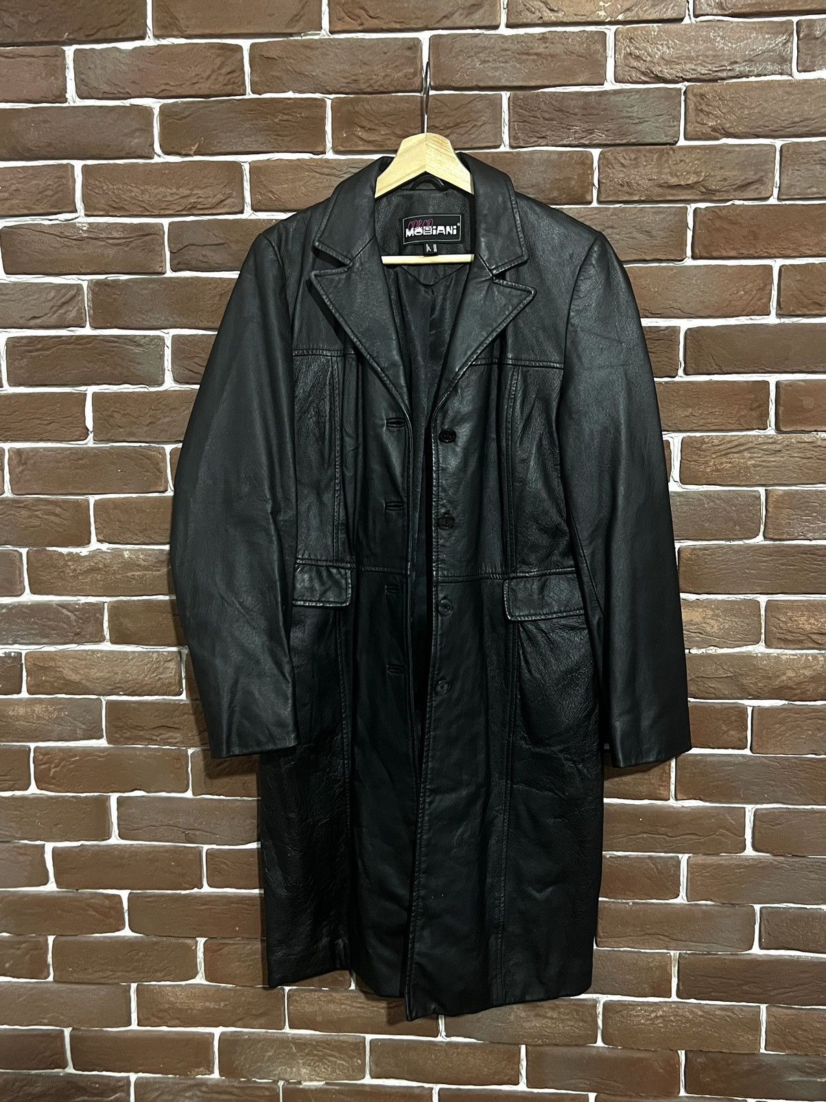 Leather Vintage Genuine Real Leather Jacket High Quality Rock Punk Size S / US 4 / IT 40 - 1 Thumbnail