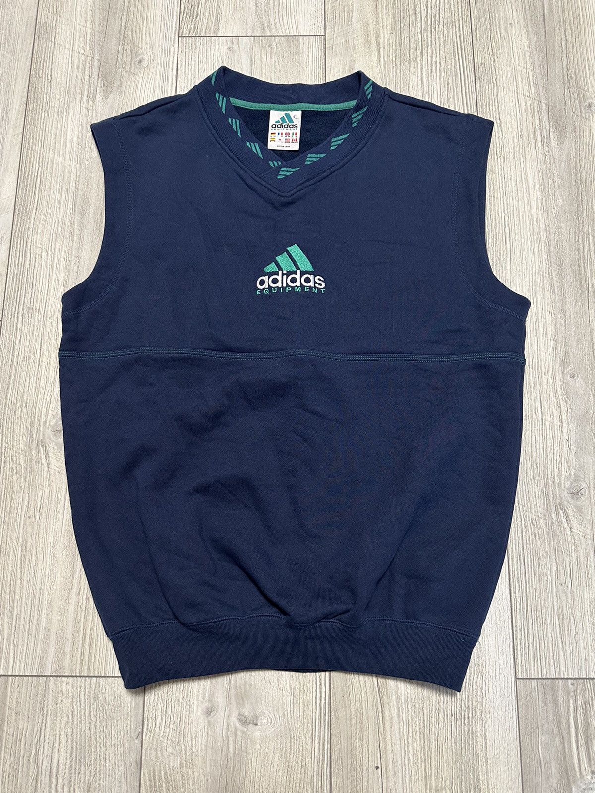 Adidas Adidas Equipment Big Logo Vest 90’s Drill Y2K Size US M / EU 48-50 / 2 - 1 Thumbnail