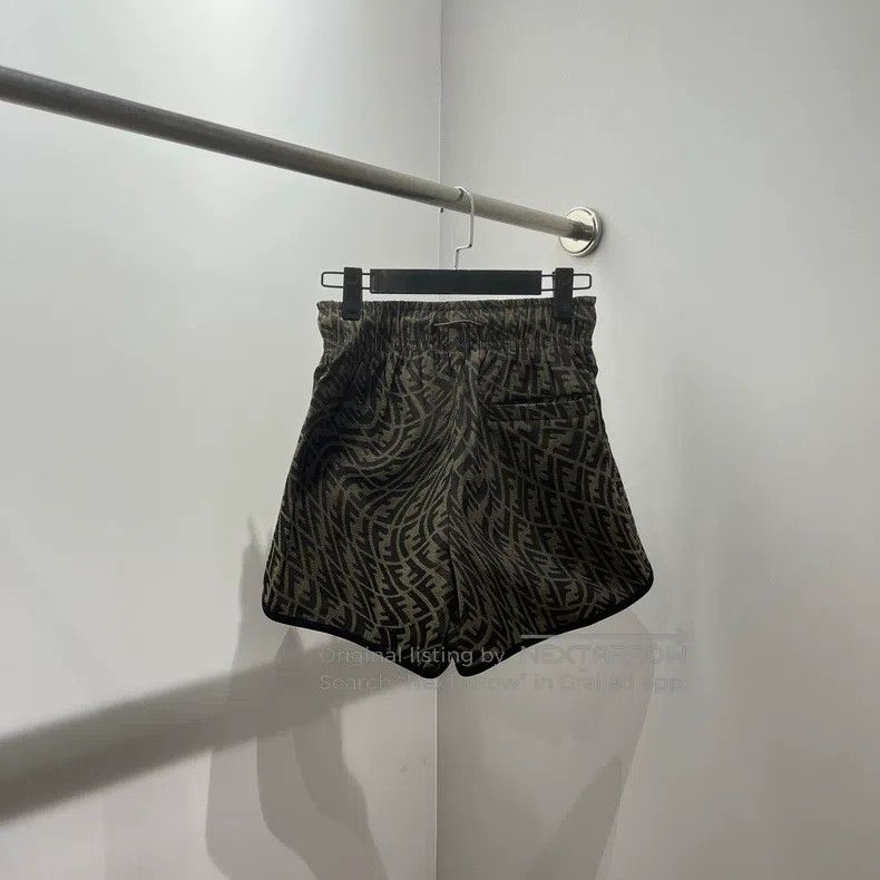 Fendi Fendi Elastic Drawstring Double F Casual Short Pants Size 24" / US 00 / IT 34 - 2 Thumbnail