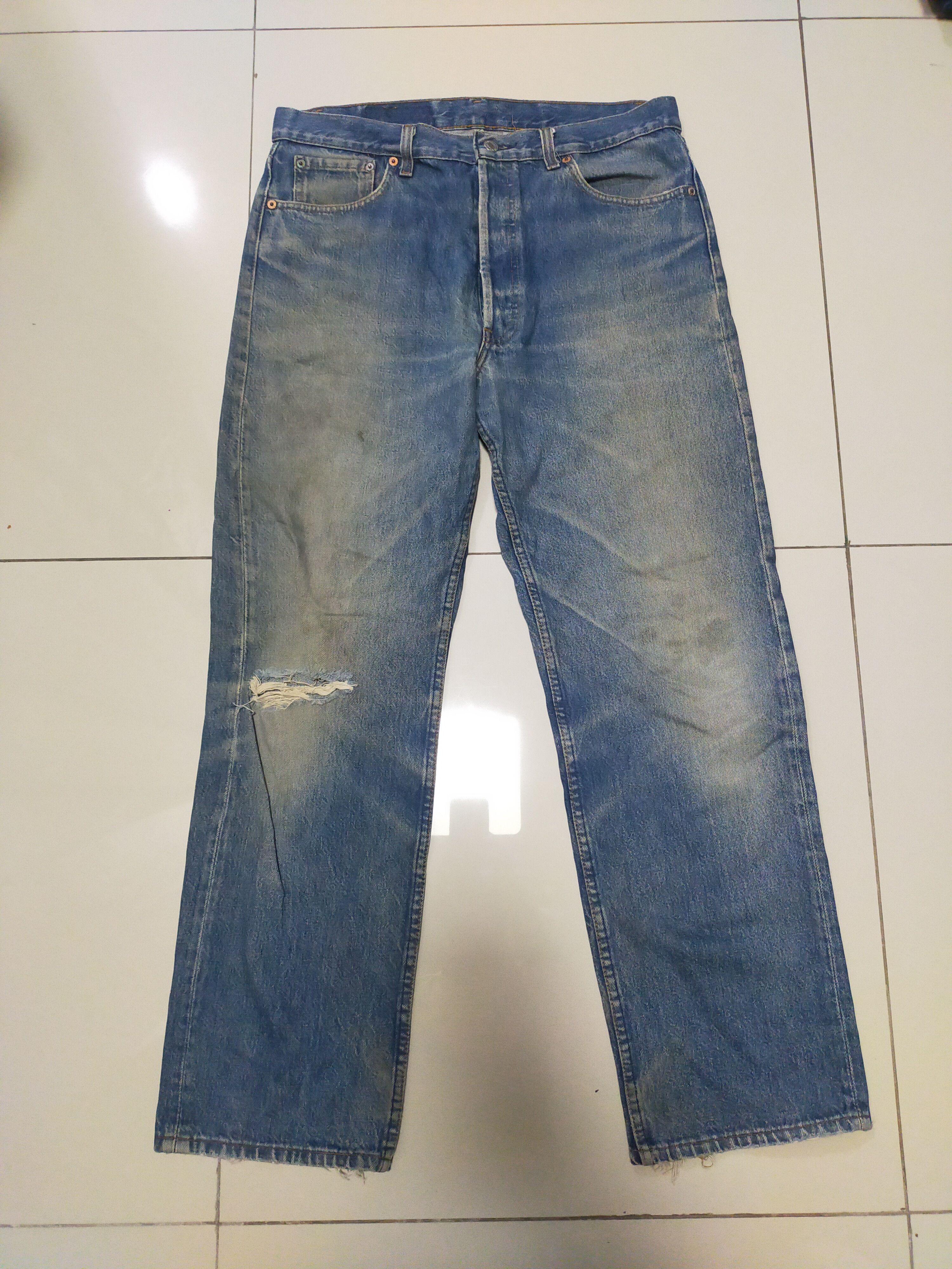 Levi's × Levi's Vintage Clothing VINTAGE 1980's / 1990's LEVIS 501 JEANS Size US 35 - 2 Thumbnail