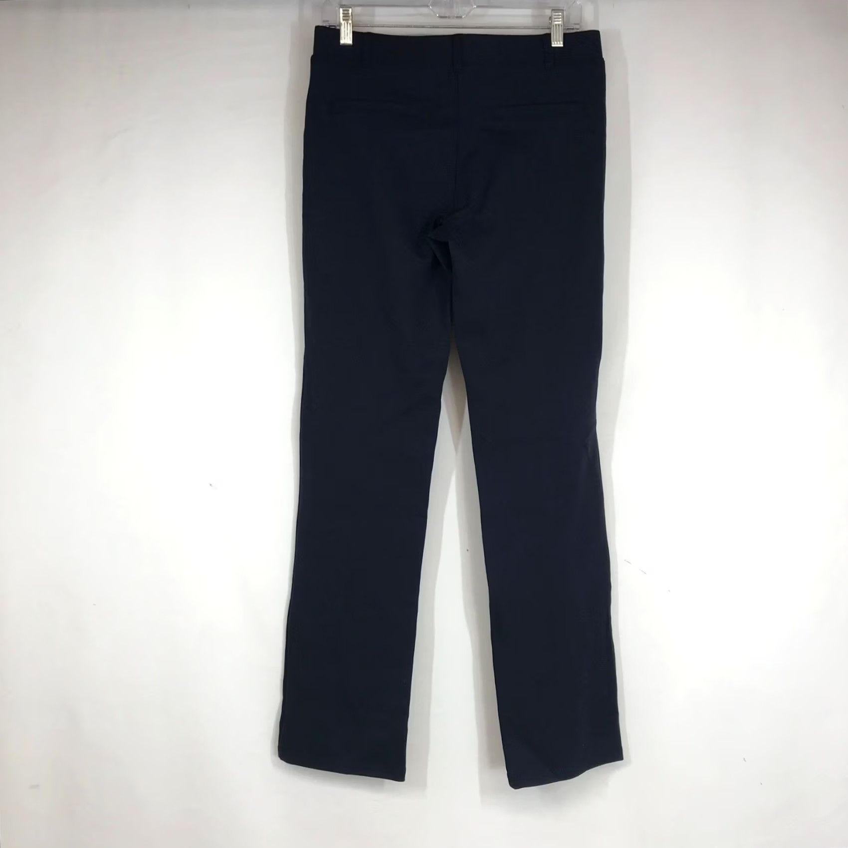 Vintage VINTAGE Betabrand Dress Pant Yoga Pants Womens M Navy Blue Straight Leg W0076-DNV Size 32" / US 10 / IT 46 - 4 Thumbnail