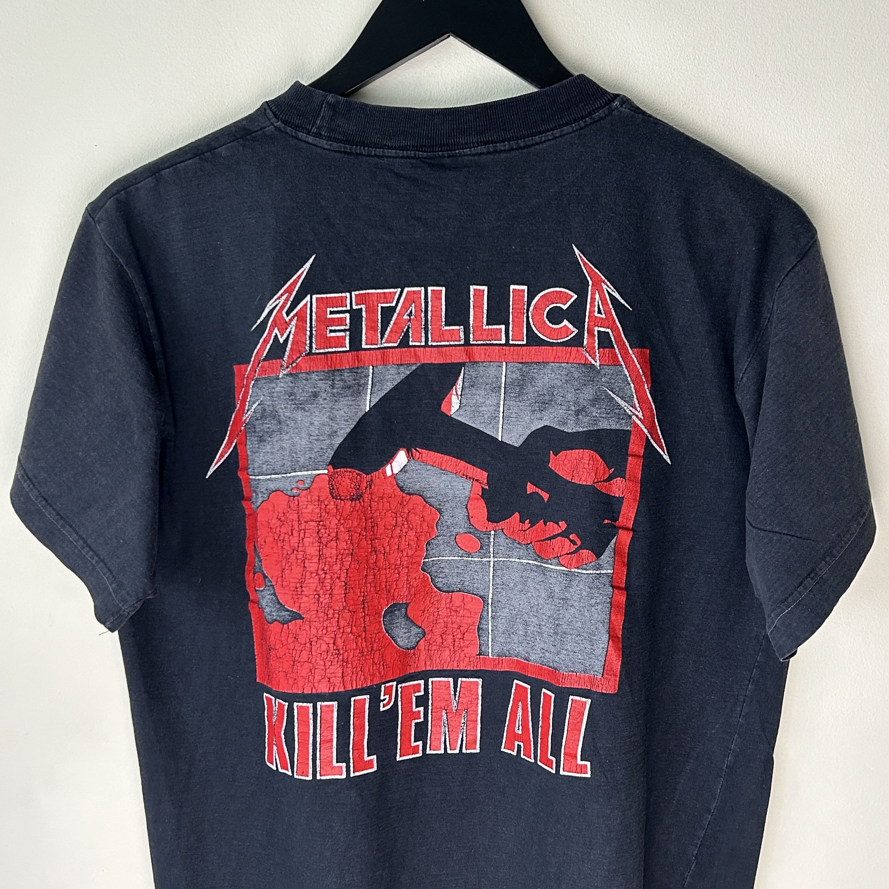 Band Tees Vintage Metallica Ride The Lightning 80’s Band T-shirt Size US L / EU 52-54 / 3 - 4 Thumbnail