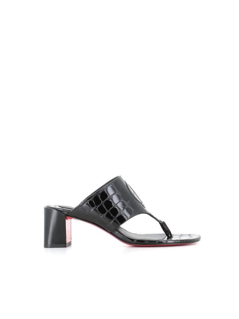 Christian Louboutin o1w1db10725 Sandals in Black Size US 8 / IT 38 - 2 Thumbnail