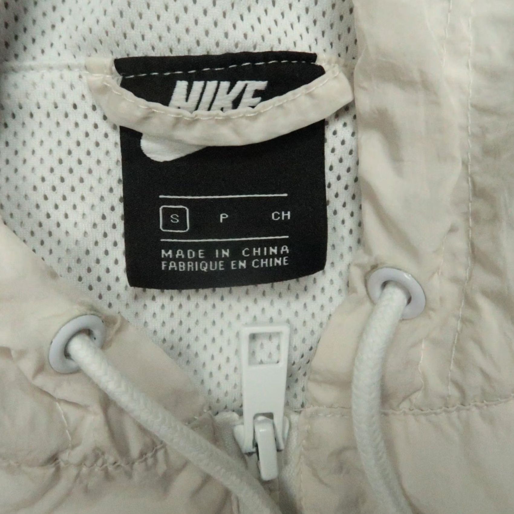 Nike Nike Jacket Mens S White NSW Big Swoosh Woven Pullover Zip Hooded Pockets 1/4 Zip Windbreaker Softshell Regular Casual Sportswear Size US S / EU 44-46 / 1 - 4 Thumbnail