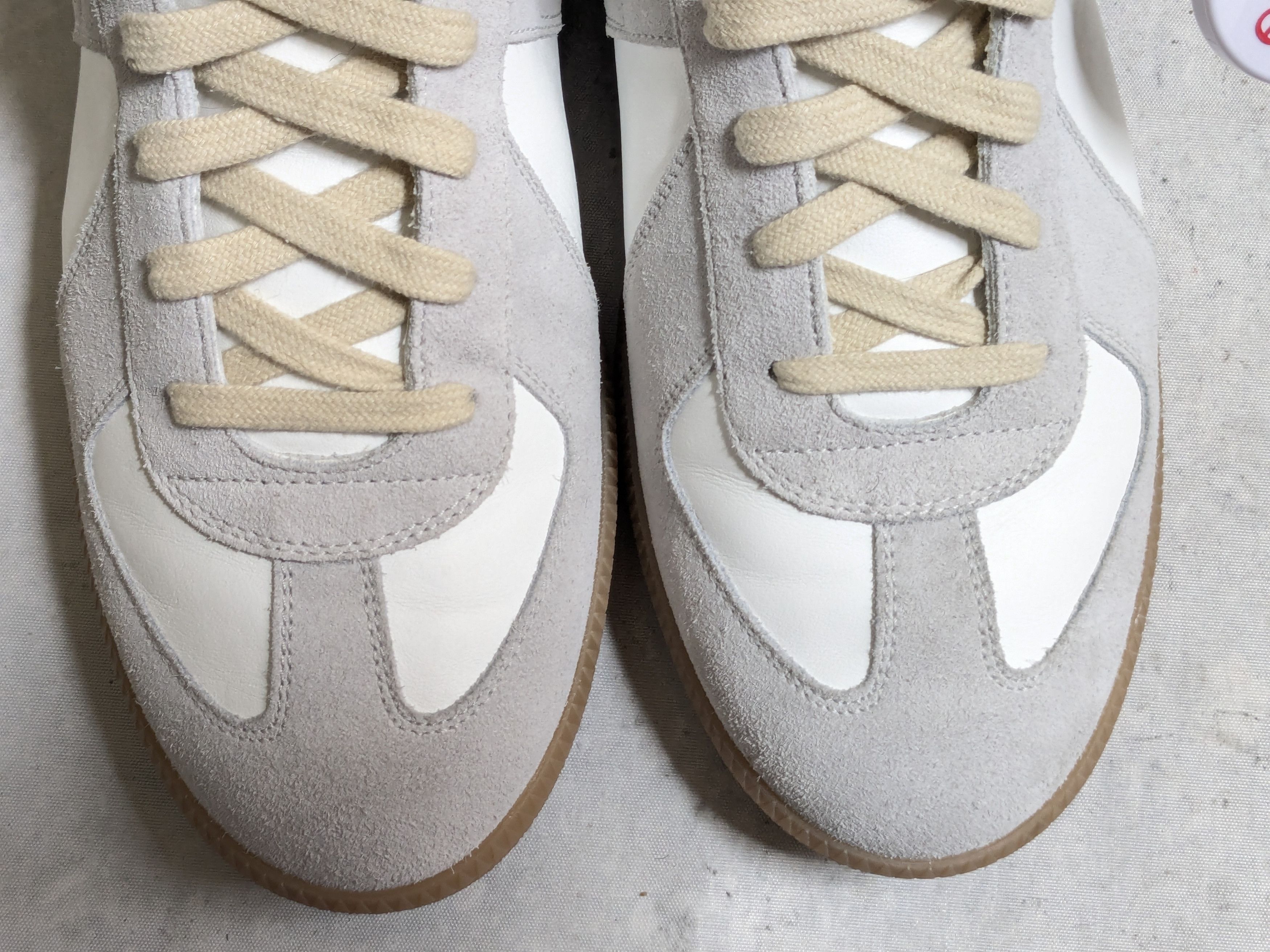 Maison Margiela Maison Margiela GAT Replica White Gray 11 44 Low Top Size US 11 / EU 44 - 2 Thumbnail