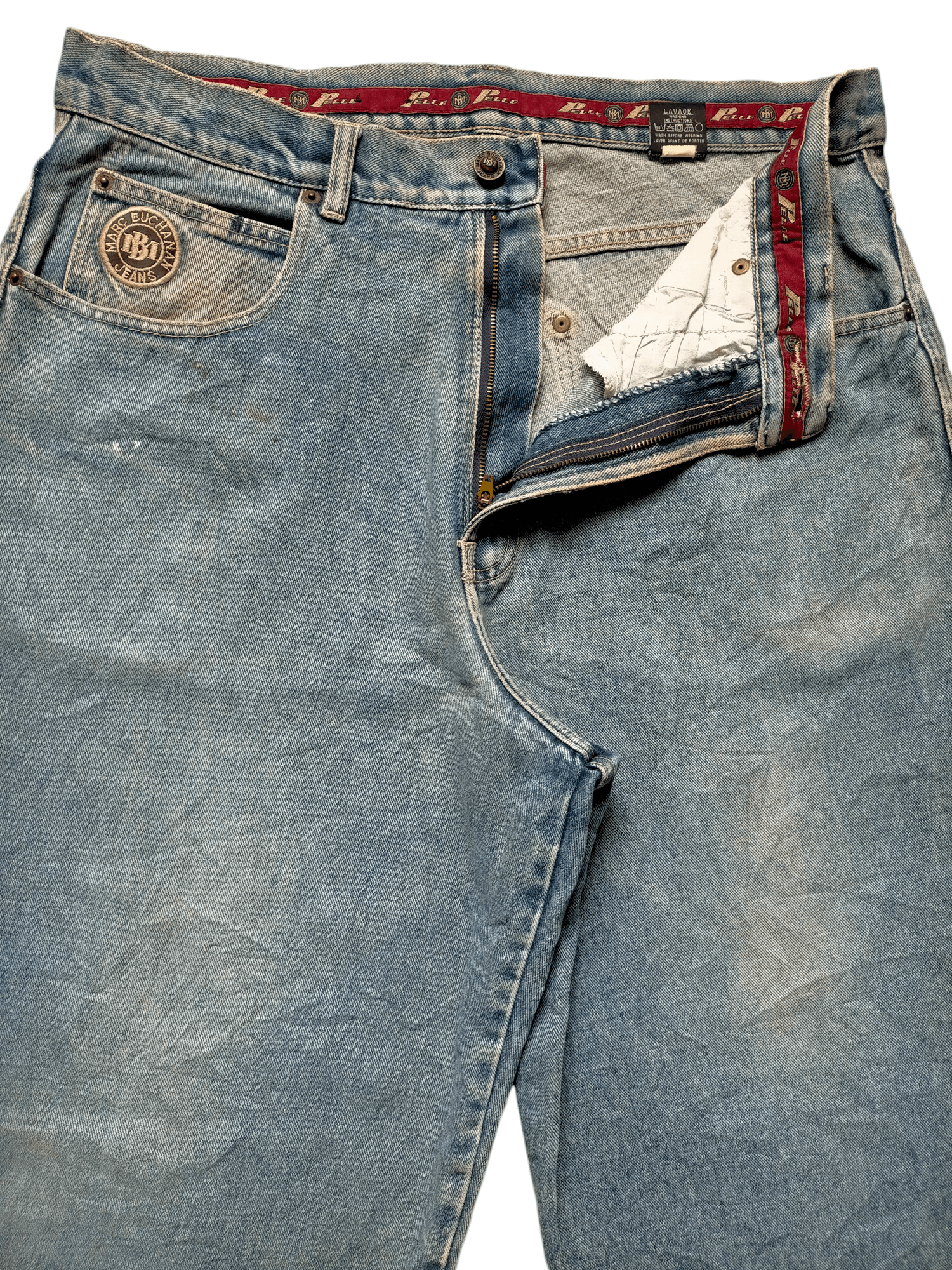 Pelle Pelle Pelle Pelle Marc Buchanan Embroidered Baggy Jeans Size US 36 / EU 52 - 7 Thumbnail