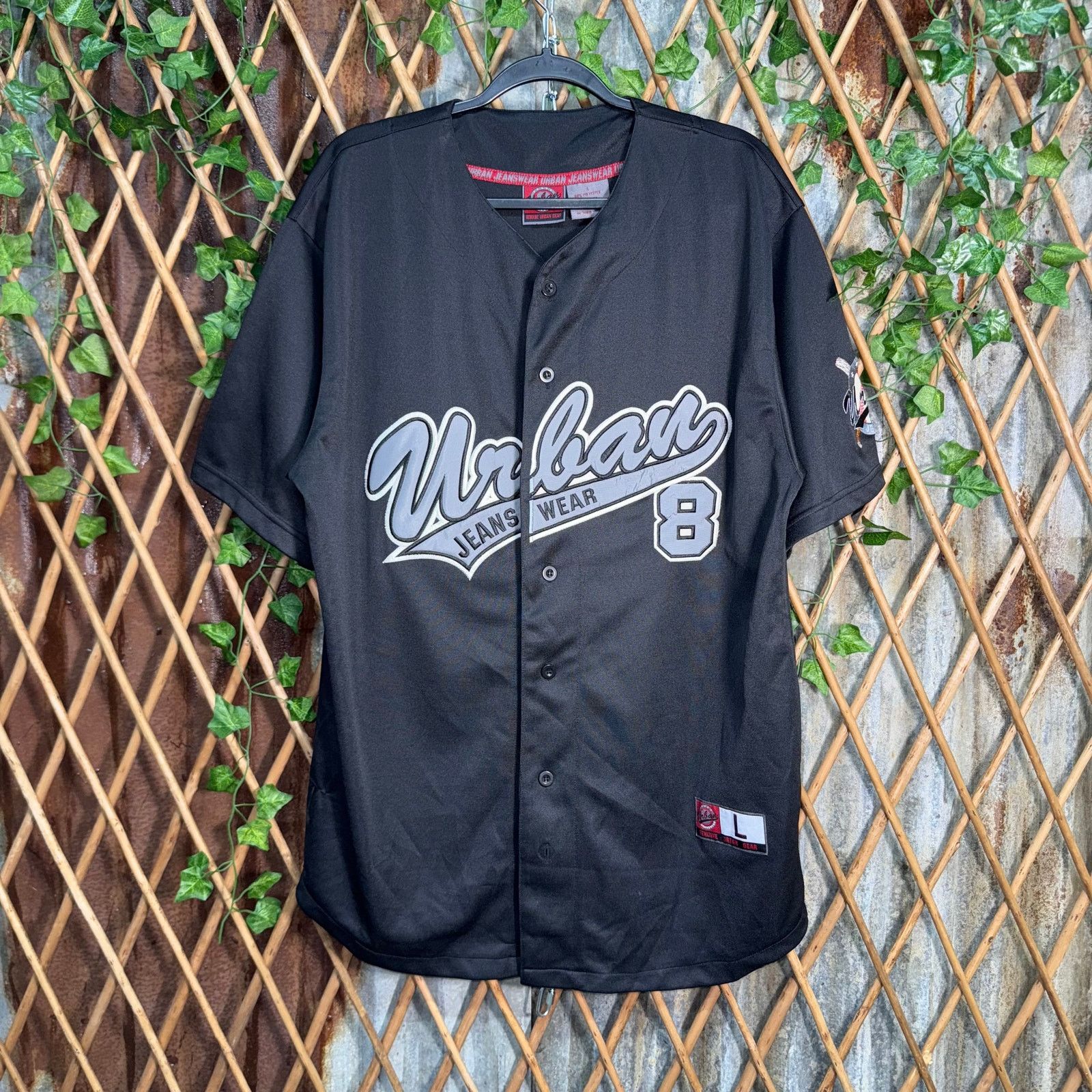 Vintage Vintage Y2K urban jeanswear 2000s hip hop baseball jersey Size US L / EU 52-54 / 3 - 1 Thumbnail