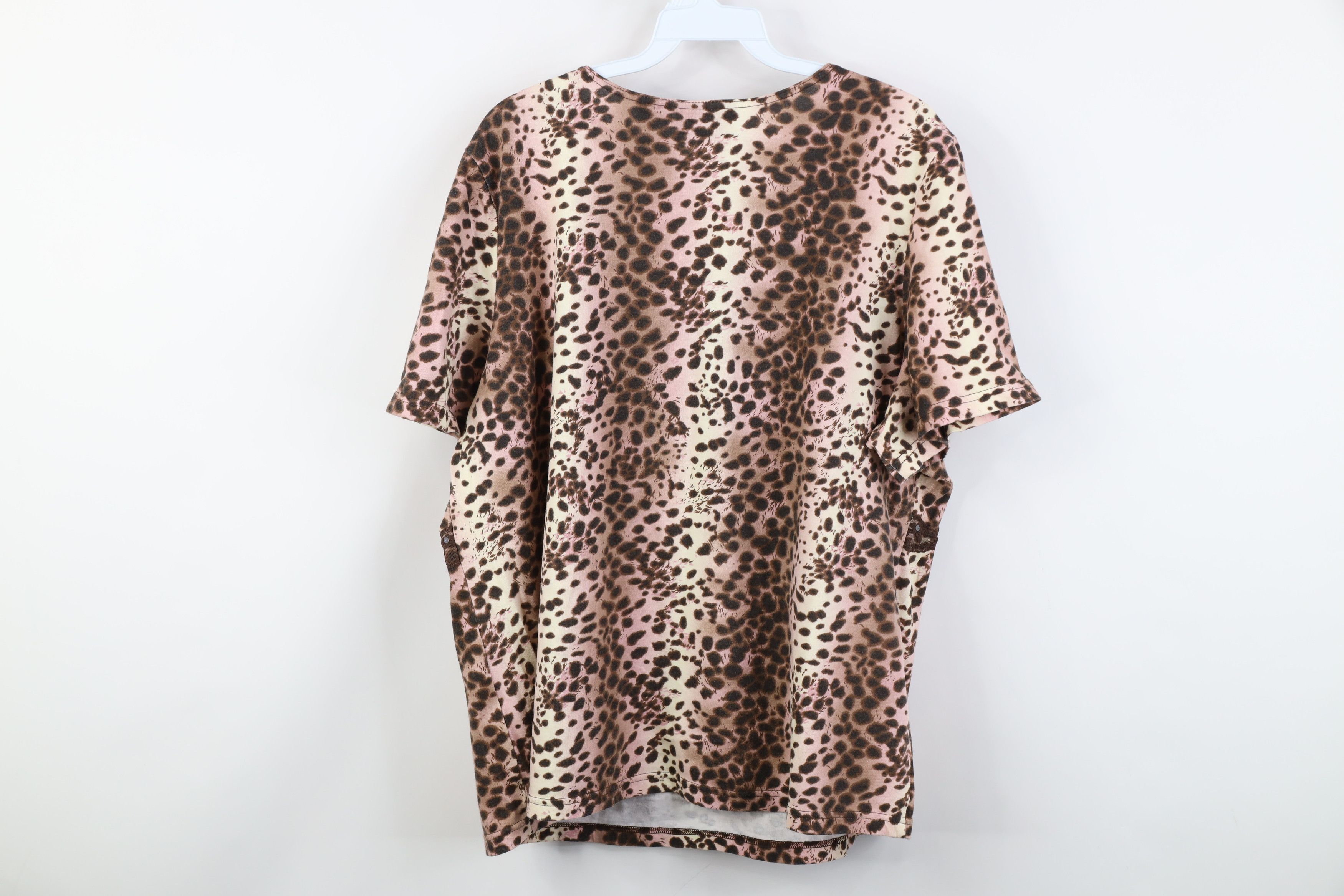 Vintage Vintage Y2K Babydoll Bella Fairy Sequin Lace Spotted T-Shirt Size XXL / US 16-18 / IT 52-54 - 7 Thumbnail