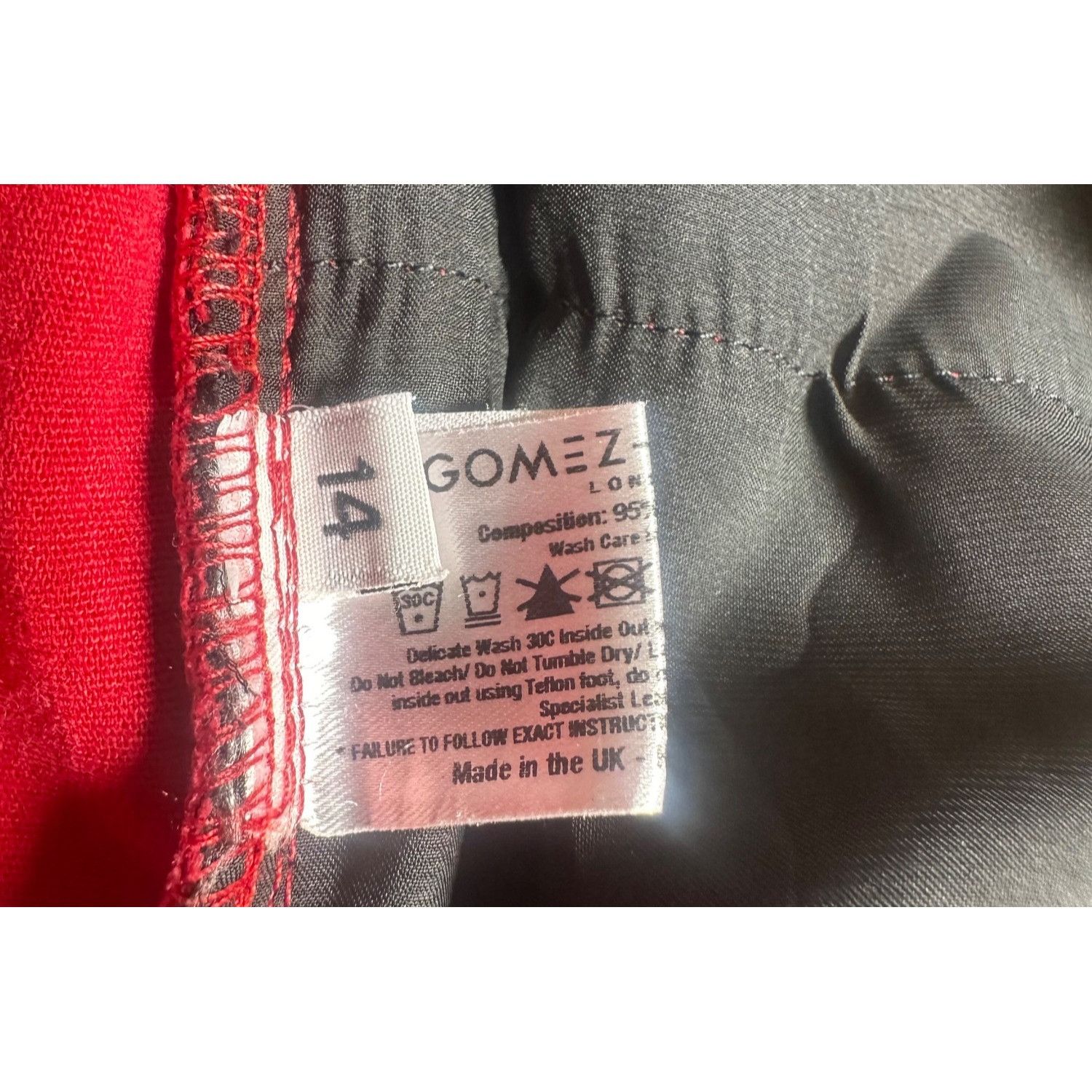 Other Gomez-Gracia London Unique Red Leather Pants, US8/UK14 Size 30" / US 8 / IT 44 - 9 Thumbnail