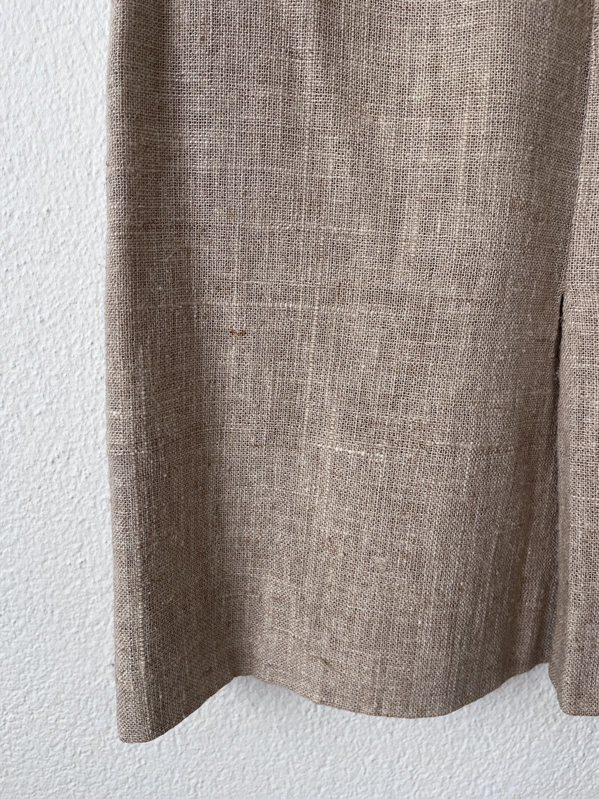 Celine Rare vintage Celine pencil skirt raw silk Size 27" / US 4 / IT 40 - 9 Thumbnail