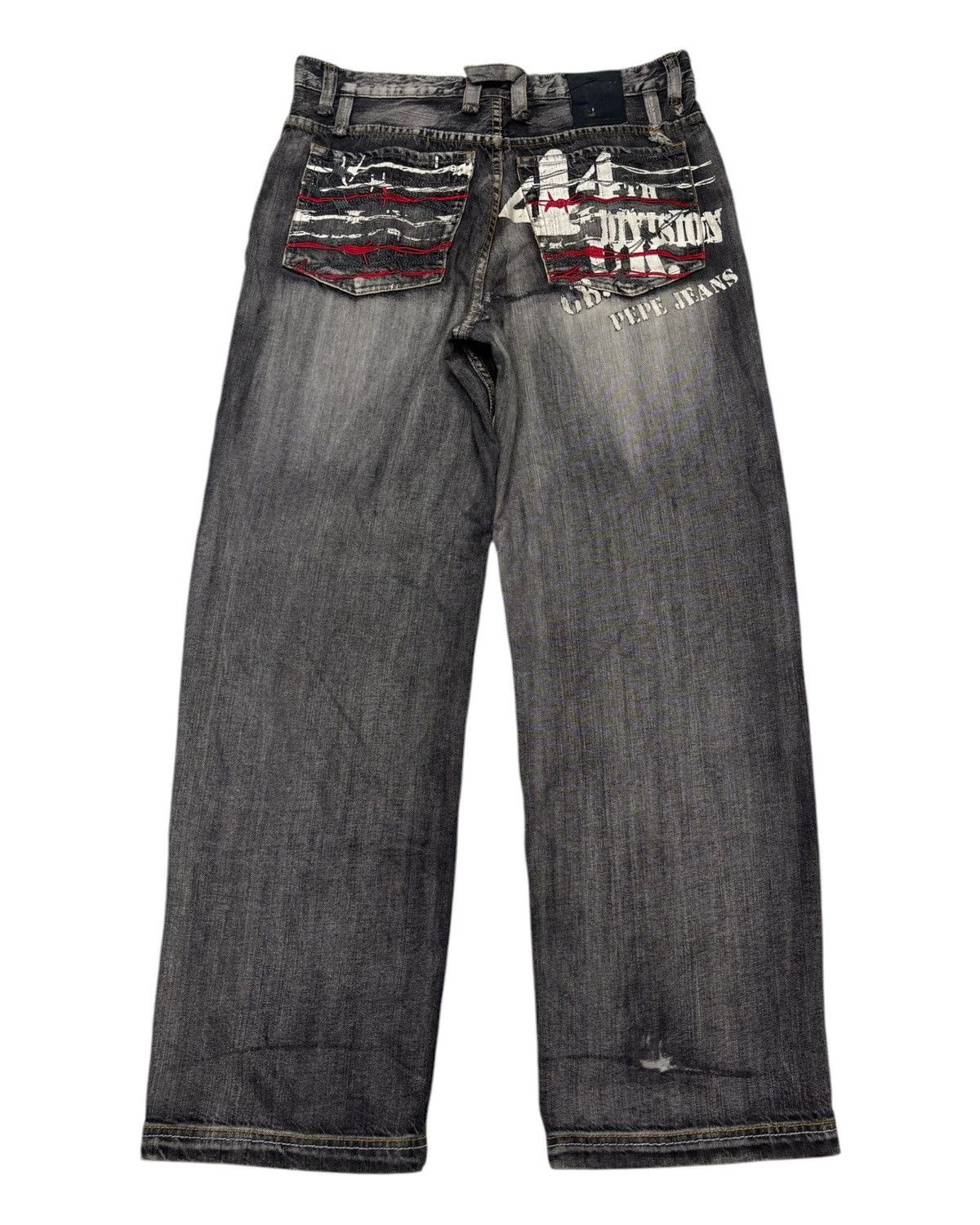 Hysteric Glamour × JNCO × Pepe Jeans 🔥VINTAGE PEPE JEANS BAGGY JEANS EMBROIDERY DISTRESSED DENIM Size US 36 / EU 52 - 1 Thumbnail