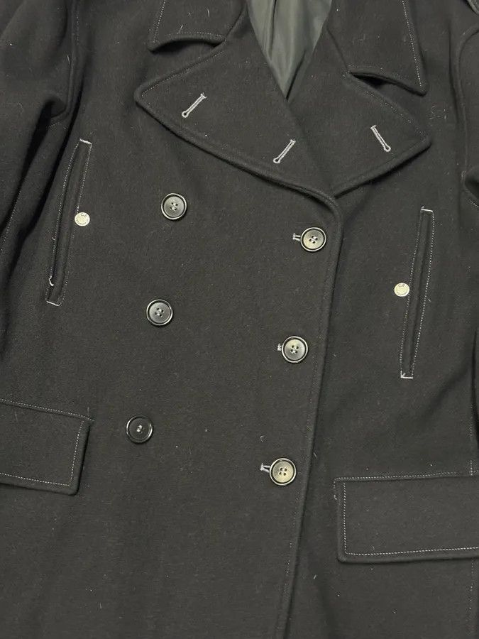 C.P. Company 2000s C.P. Company Black Wool Double-Breasted Coat Size US L / EU 52-54 / 3 - 9 Thumbnail
