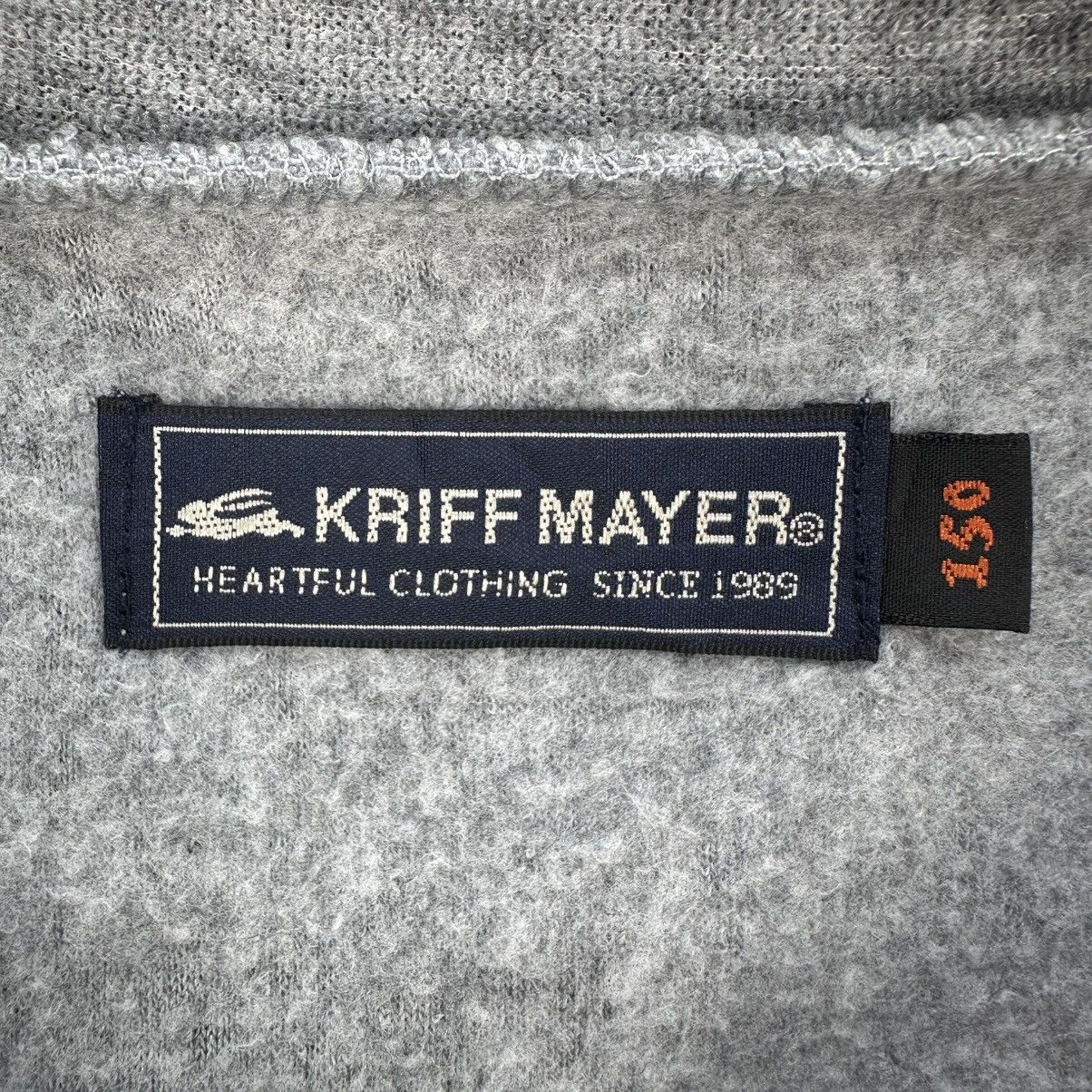 American Apparel × Designer × Japanese Brand Kriff Mayer Big Spellout logo Fleece Zipper Jacket for Kid Size US XXS / EU 40 - 15 Thumbnail