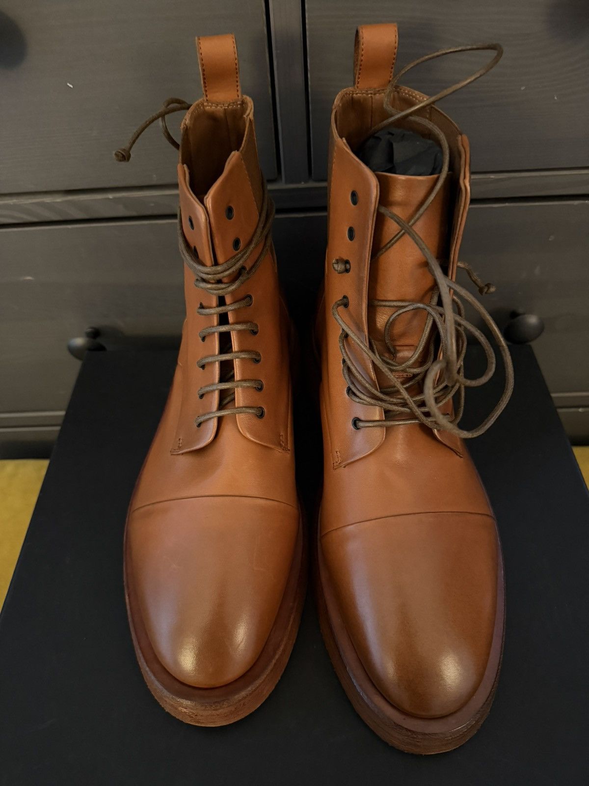 Marsell $1.3k combat boots, US8–8.5 (READ DESCRIPTION) Size US 8 / EU 41 - 18 Thumbnail